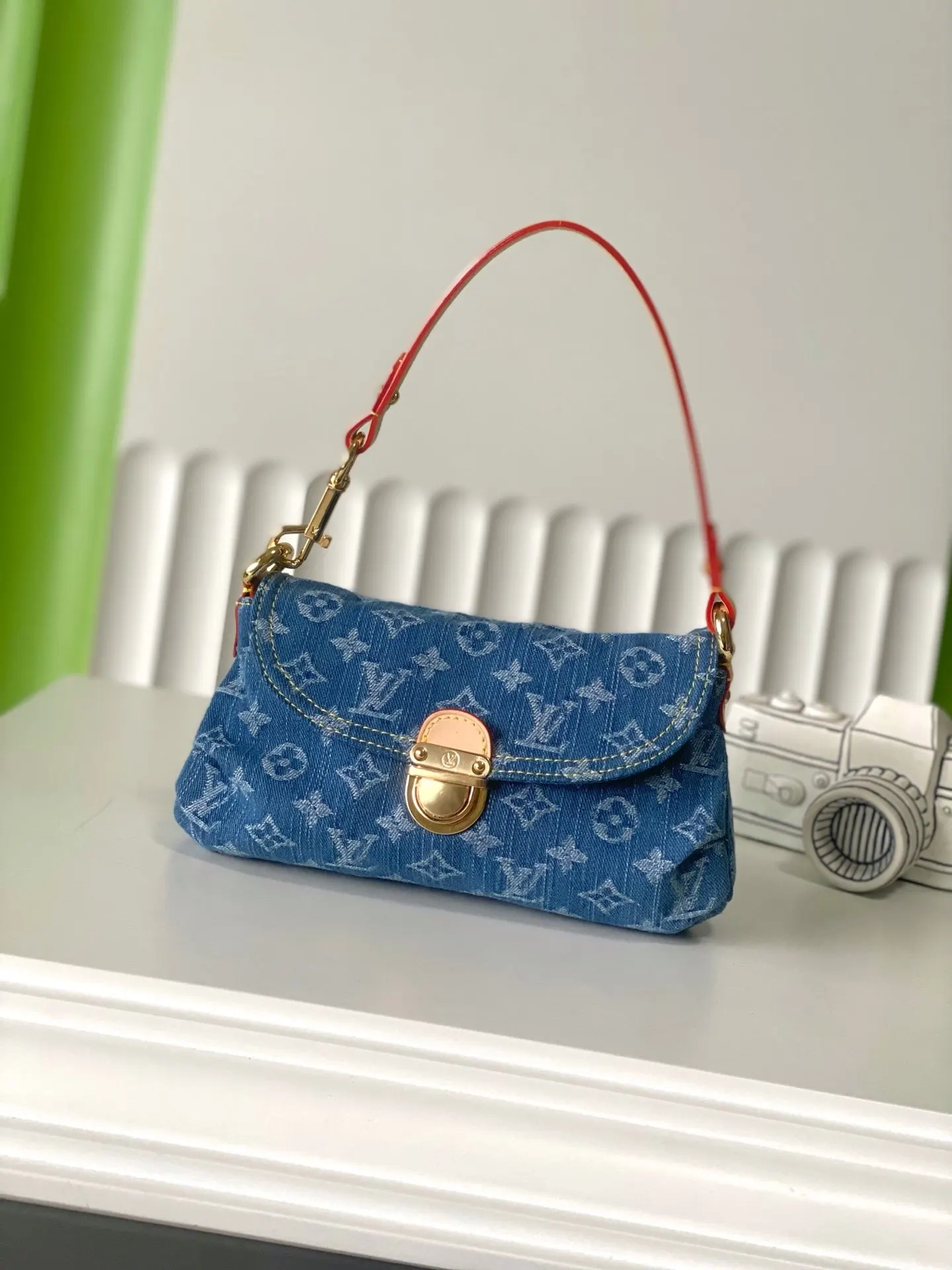Blue Top Handle Bag Lightweight