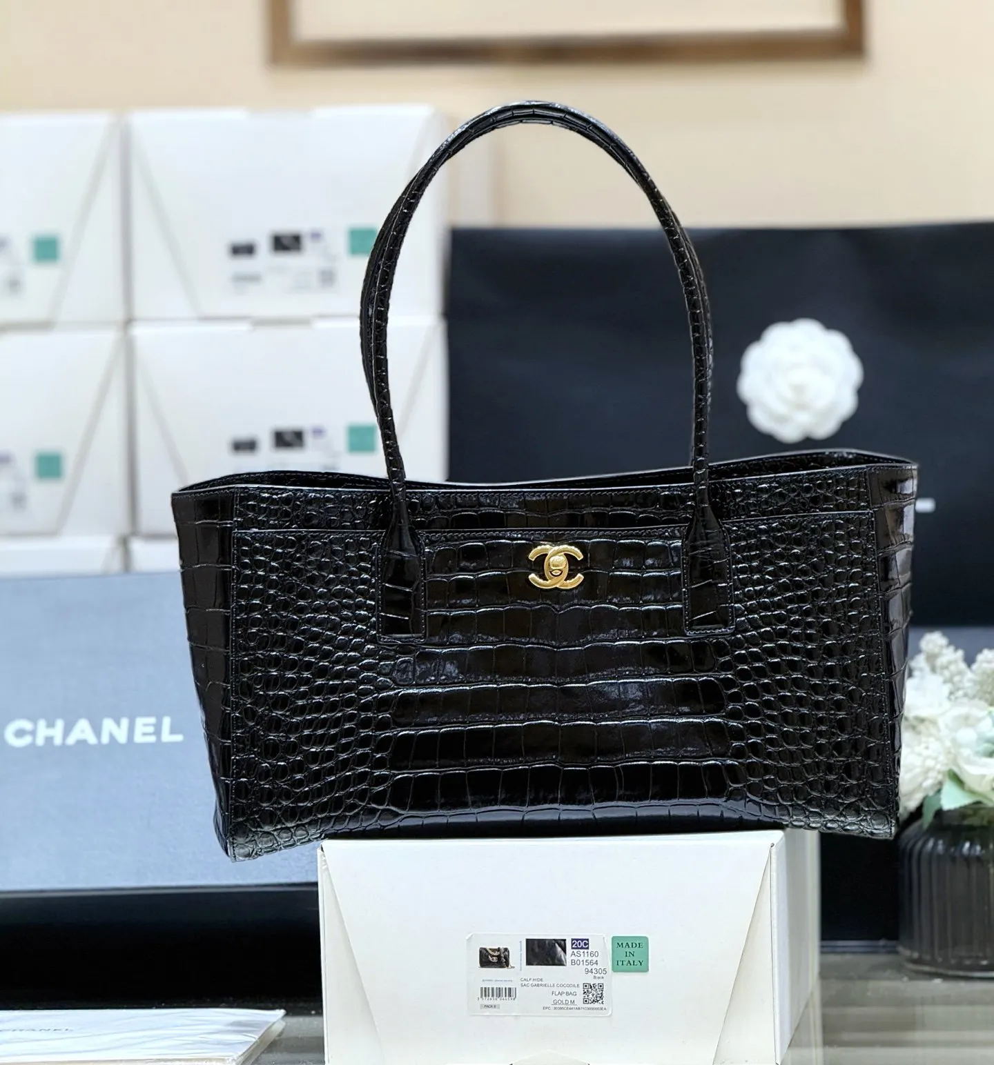 小牛皮 春夏系列 购入 愉快 Chane 托特包 大容量托特款