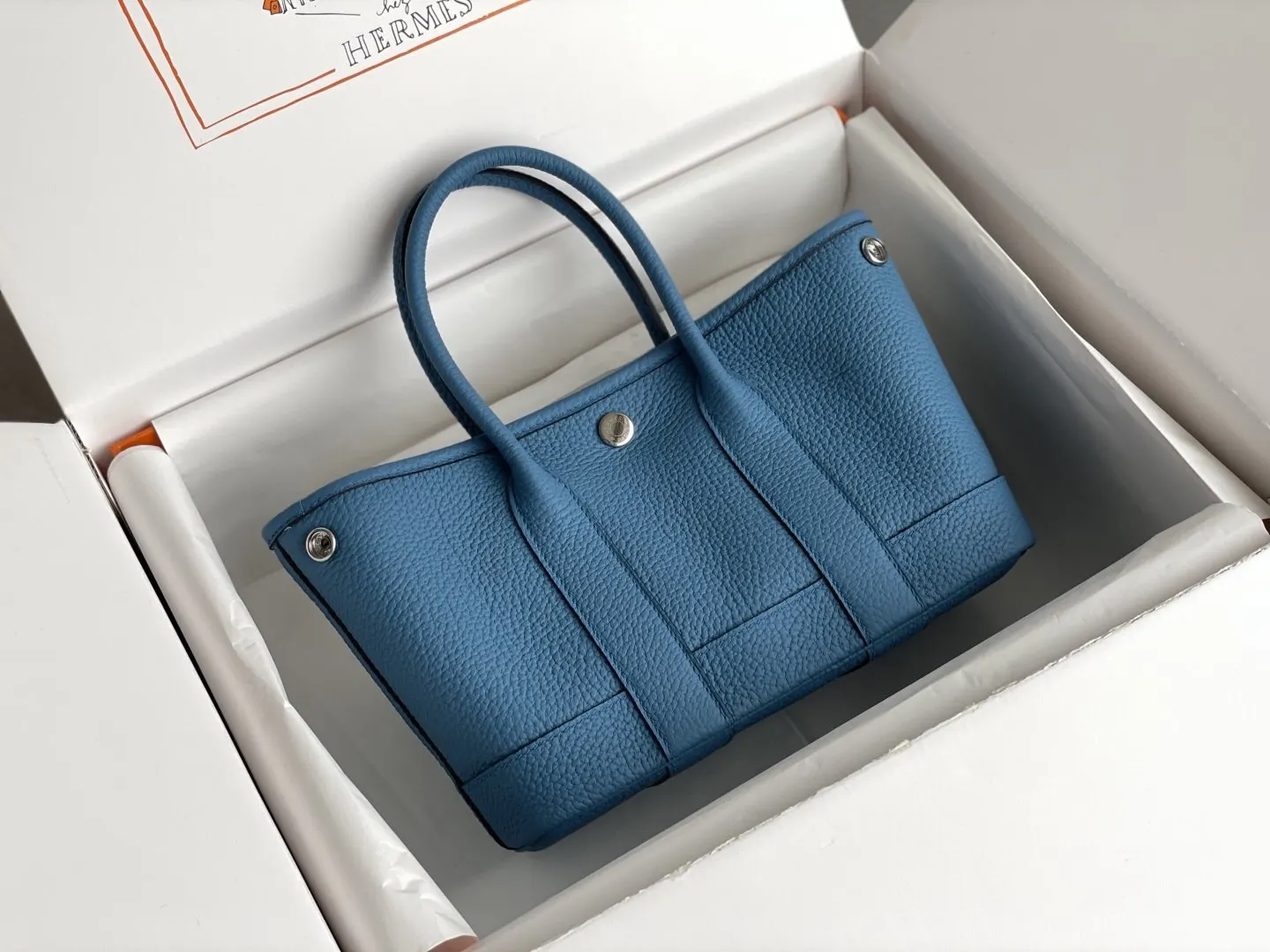 Hermes Garden Party 拼色 Togo牛皮 托特包 10cm 經典款