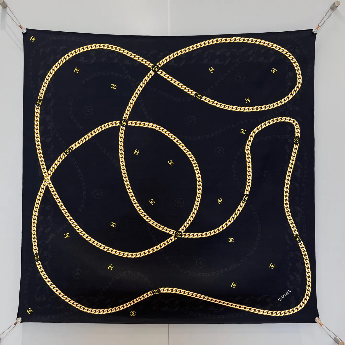Chanel Gold Scarf