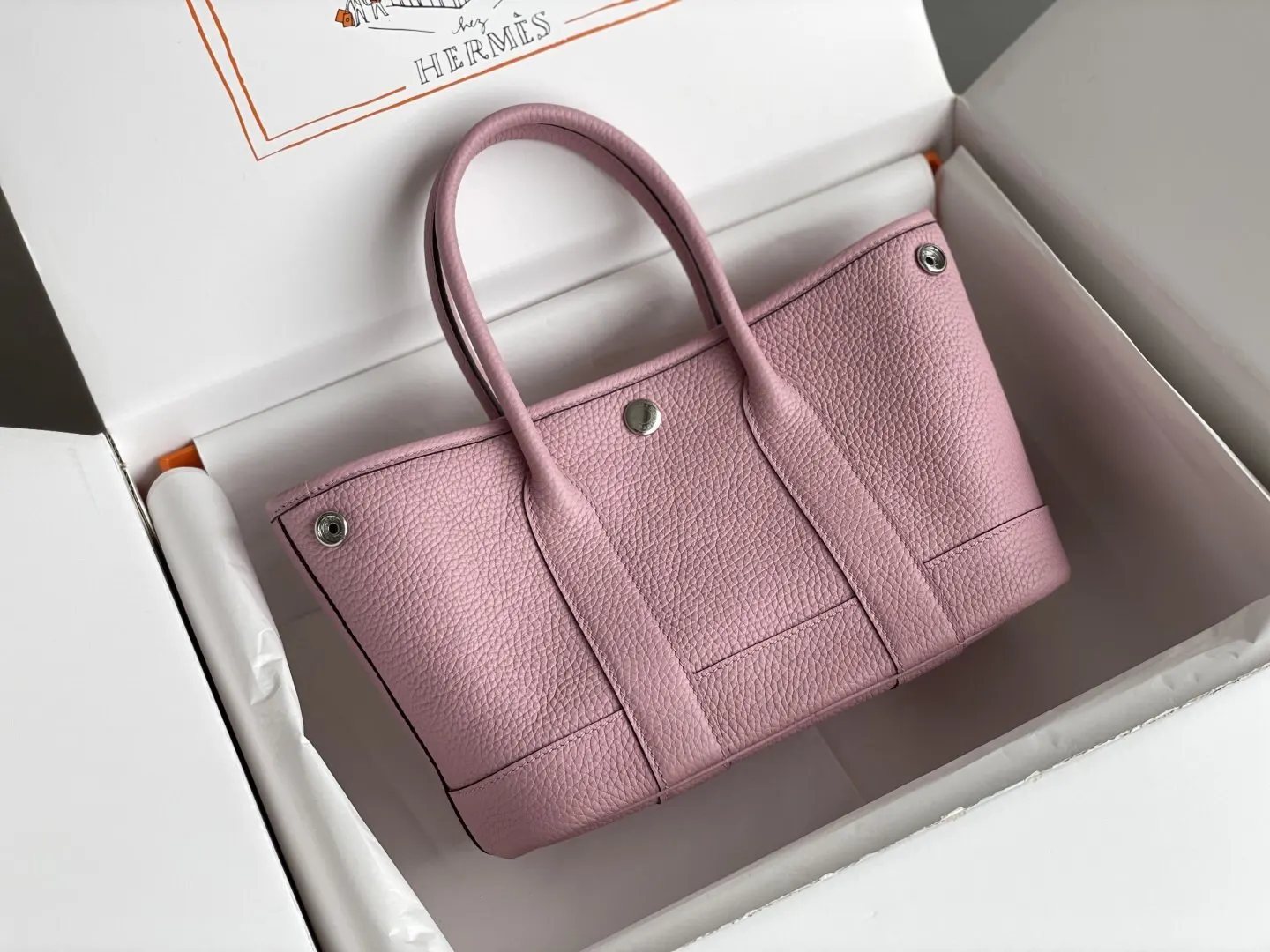 Hermes Garden Party 拼色 Togo牛皮 托特包 10cm 經典款