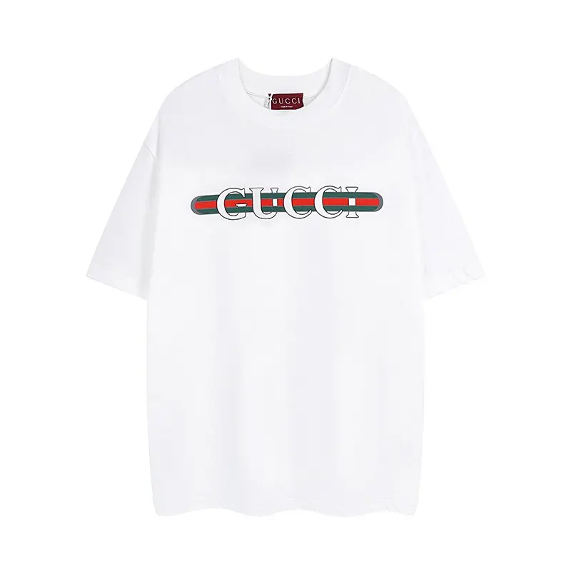 Gucci 雙G扣牛皮腰帶 白色