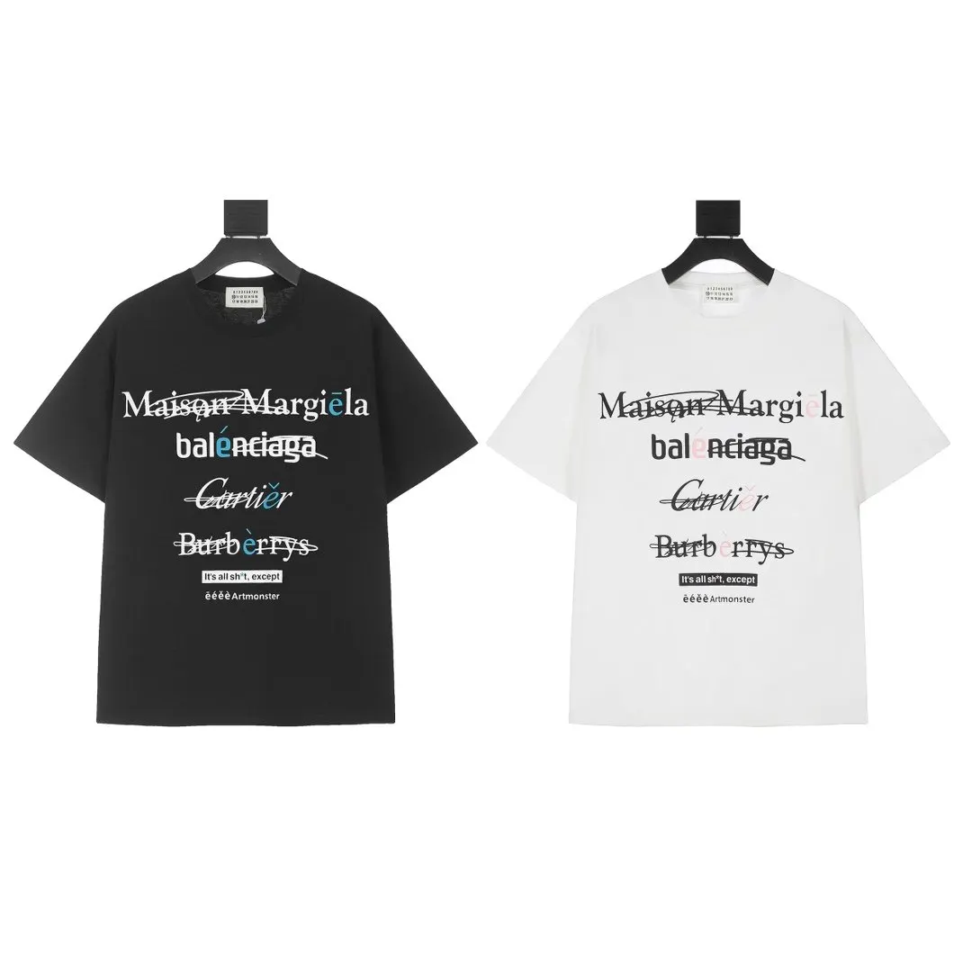 Balenciaga Black Short Sleeve T-Shirt Loose Casual