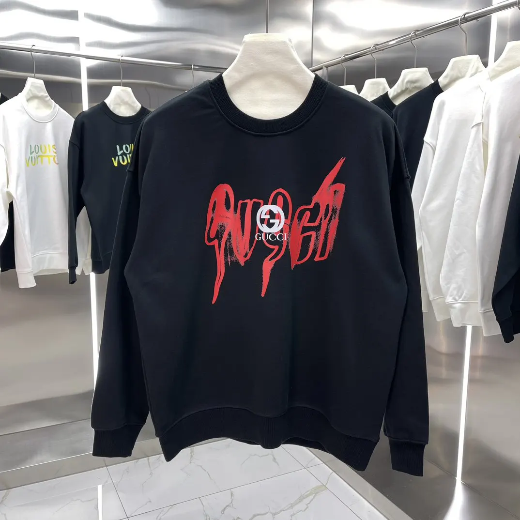 Gucci Logo印花圓領衛衣