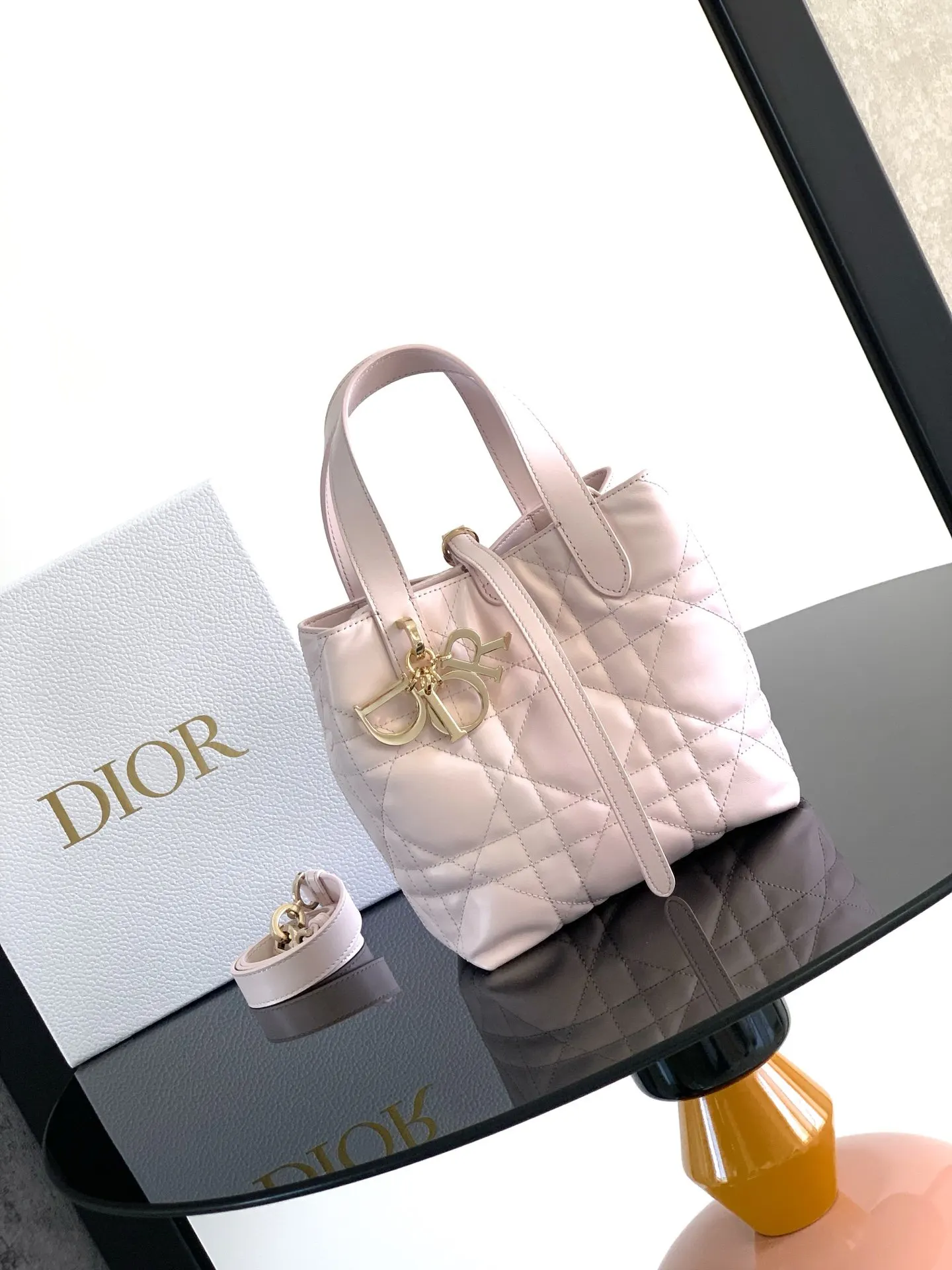 Dior Toujours 粉色牛皮手袋 手提斜挎款