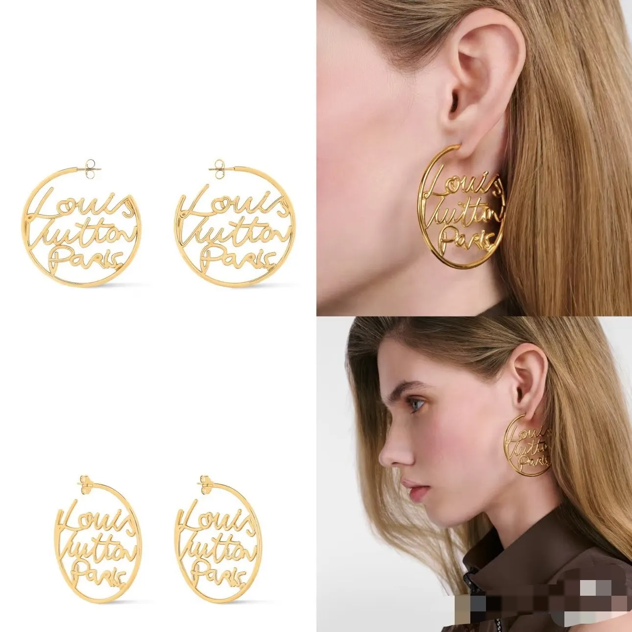 Louis Vuitton 字母 耳钉 小巧点缀 耳饰