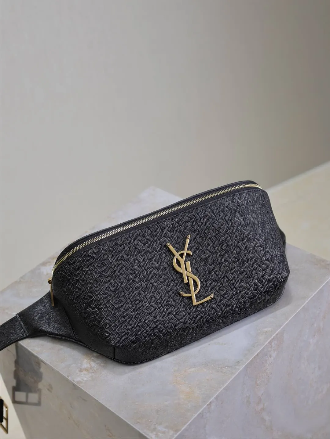 Black Belt Bag Casual Leather