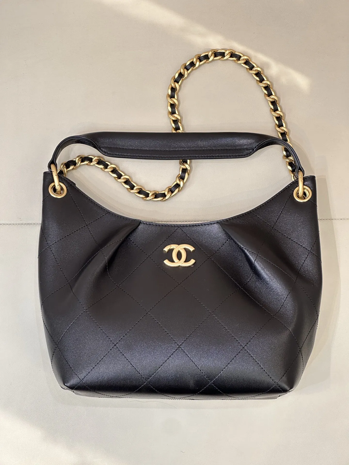 CHANEL 小牛皮Hobo腋下包 單肩背