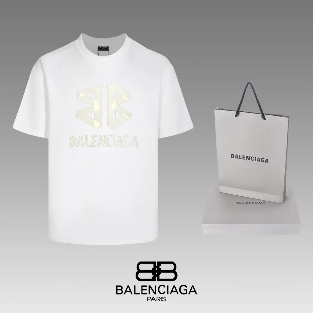 Balenciaga Black Short Sleeve T-Shirt Loose Casual