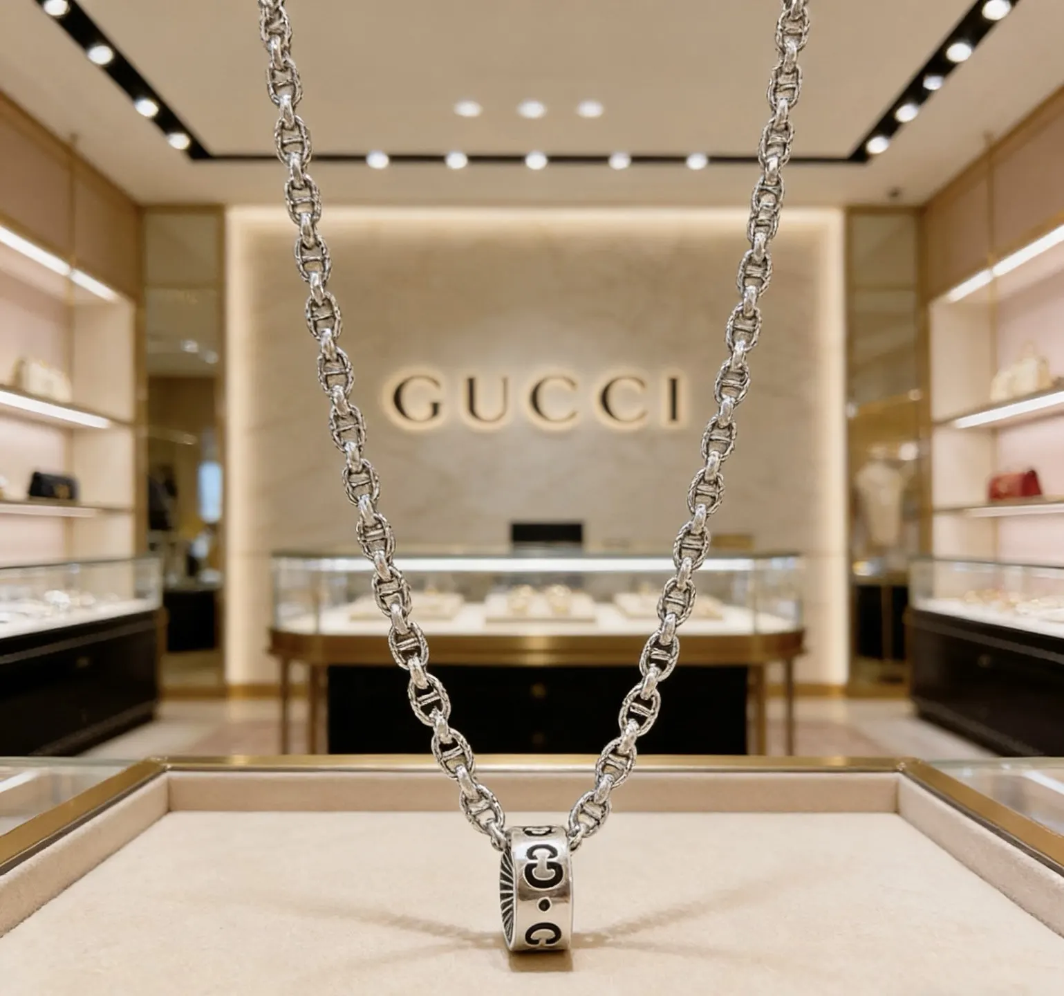 Gucci 鏈條包 單肩斜挎款