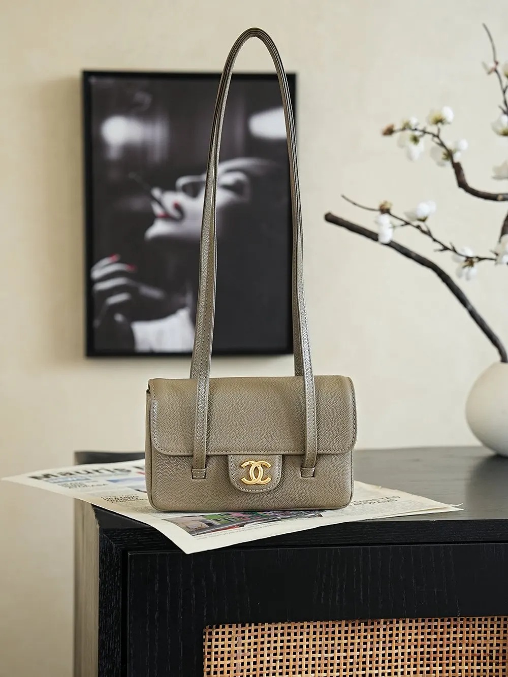 Hobo Shoulder Bag Vintage Leather