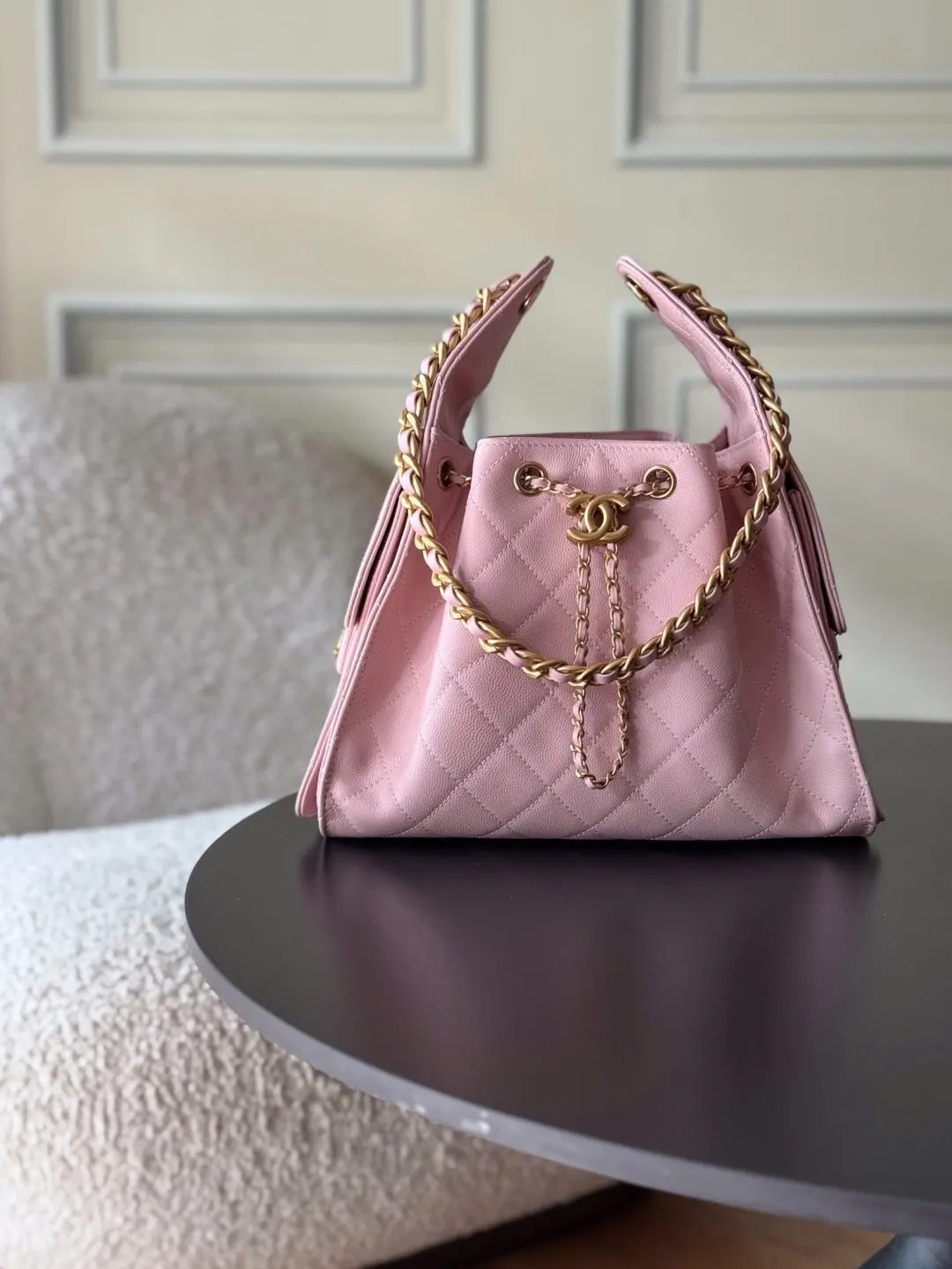CHANEL Hobo 牛皮 腋下包 復古腋下背款