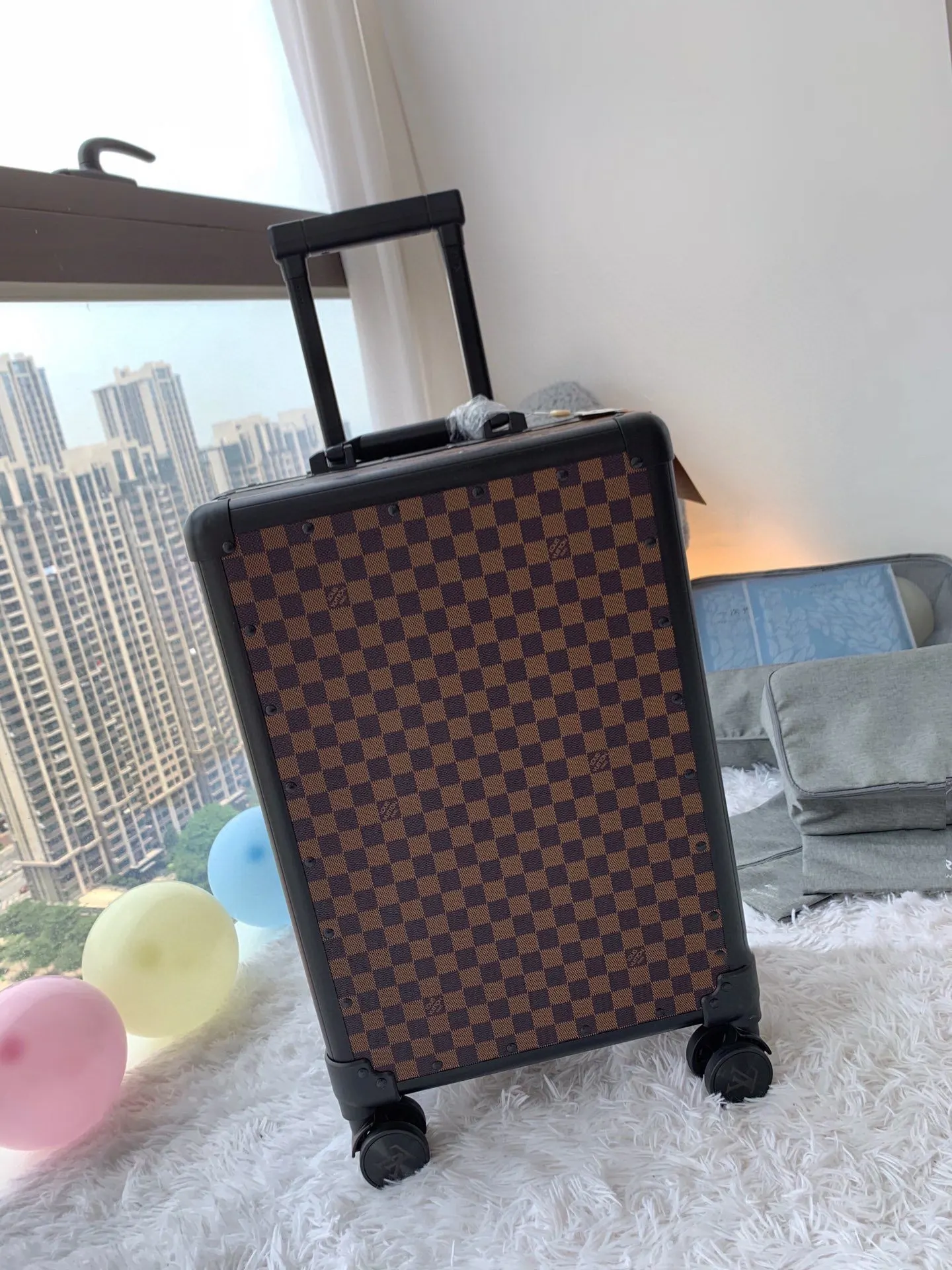 黑色 老花 经典花料 铝框 耐看结实 行李箱 旅行拉杆款 轻便出行款