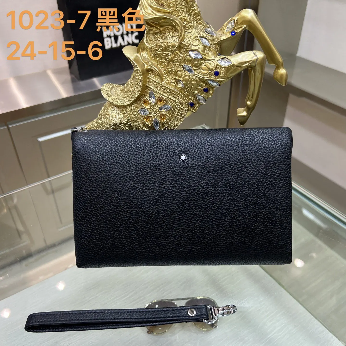 MONTBLANC万宝龙 黑 万宝 手拿包 精致手拿款