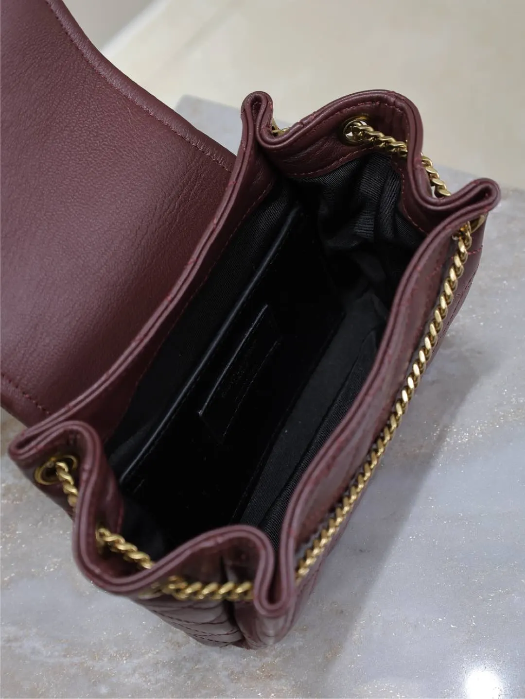 Gold Hobo Shoulder Bag Vintage