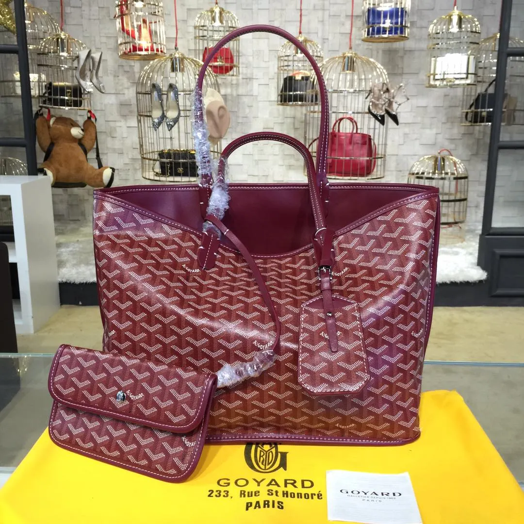 Goyard 戈雅 双面可用 充满法式优雅 订制Y字母涂鸦料 皮轻 旅行袋 大容量旅行款
