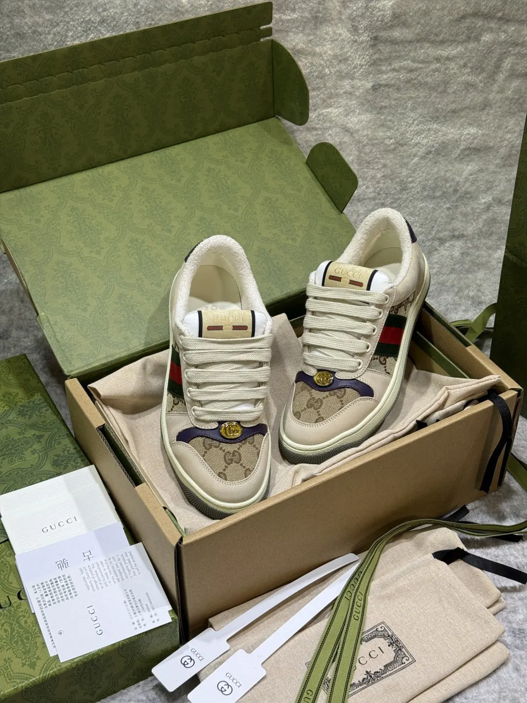 Gucci Logo casual sneakers, all-match 57