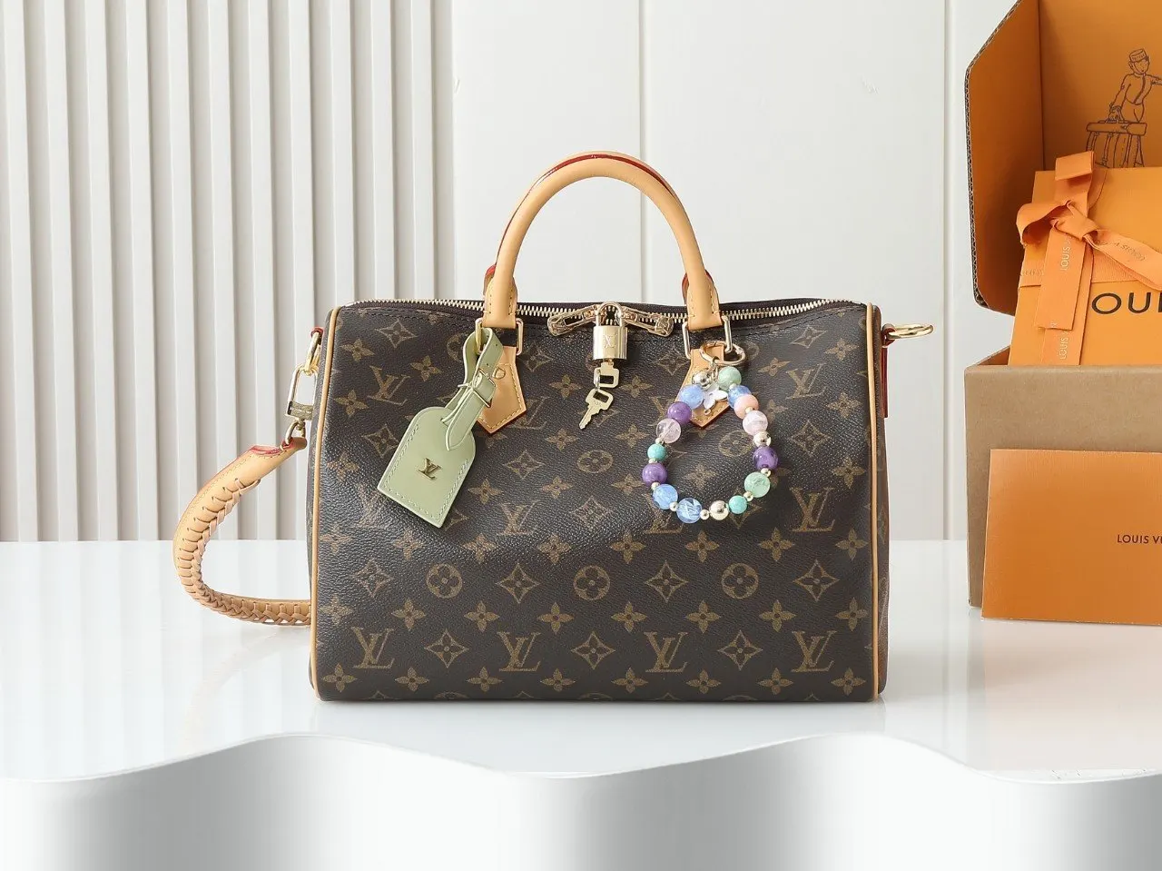 LV Speedy 牛皮 收納包 旅行收納款