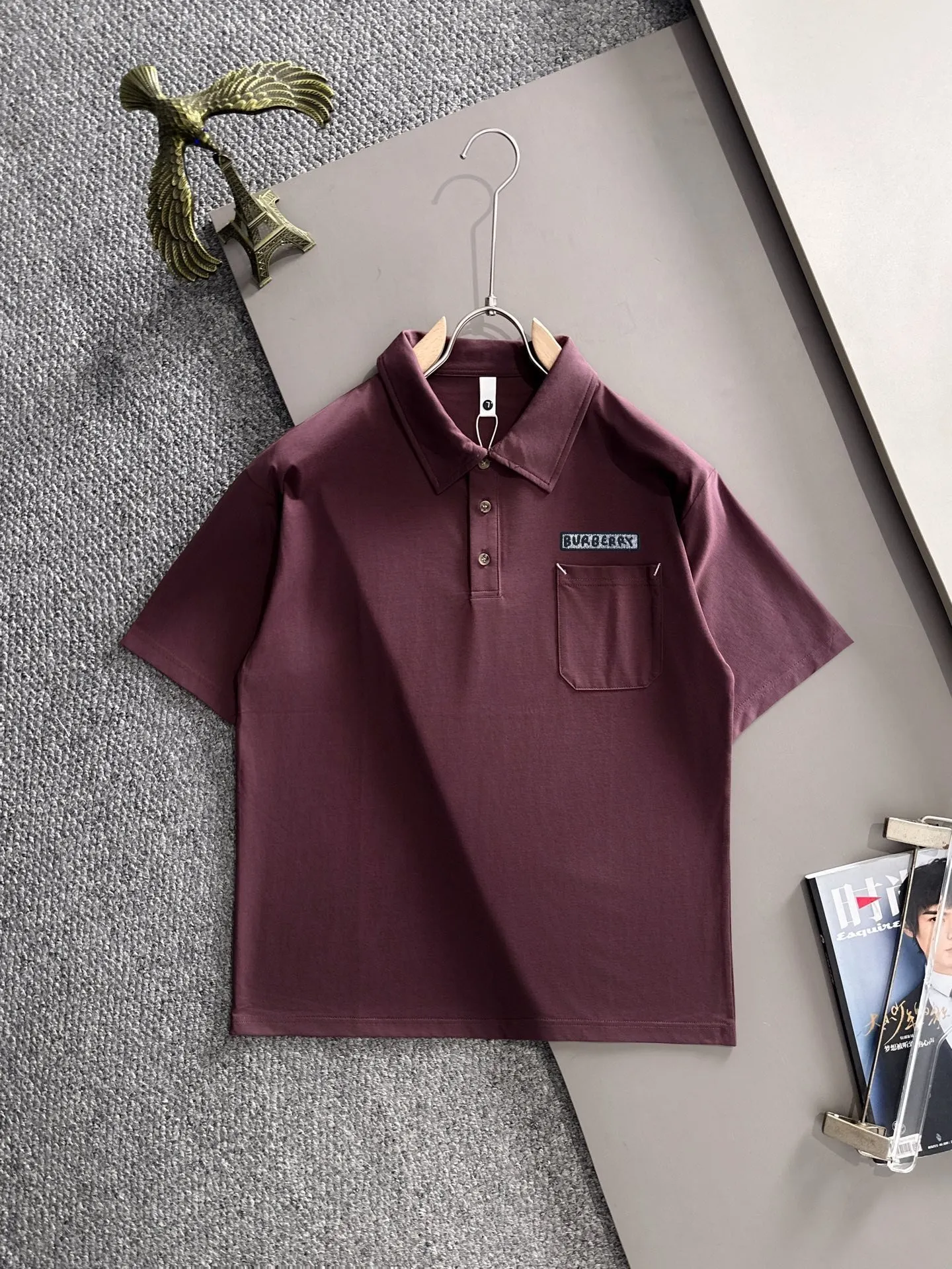 Burberry Embroidery Cotton Knitwear Textured Knit Image 1 Burberry Embroidery Cotton Knitwear Textured Knit Image 1