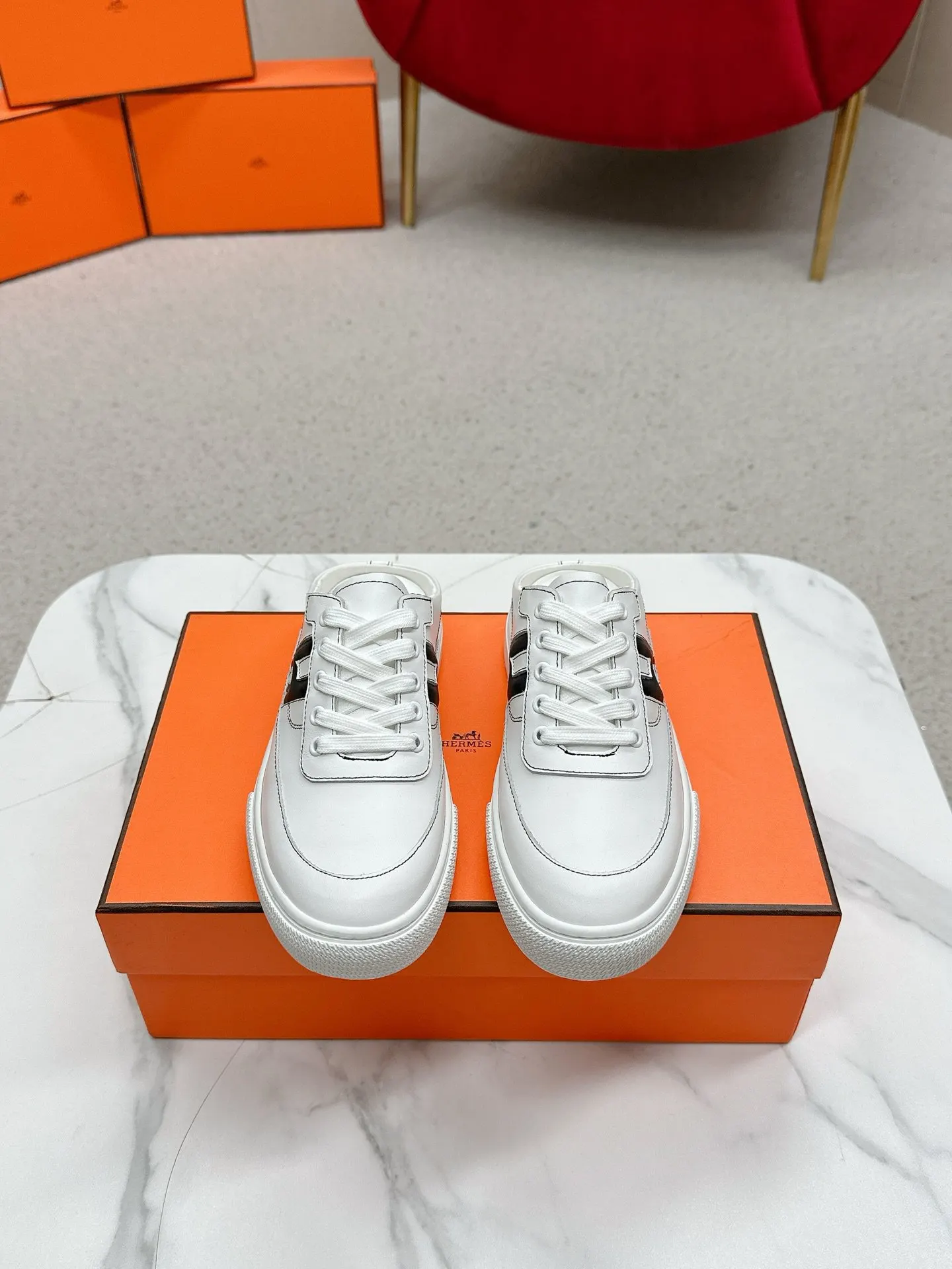 Hermes 羊皮 拖鞋 舒適百搭款