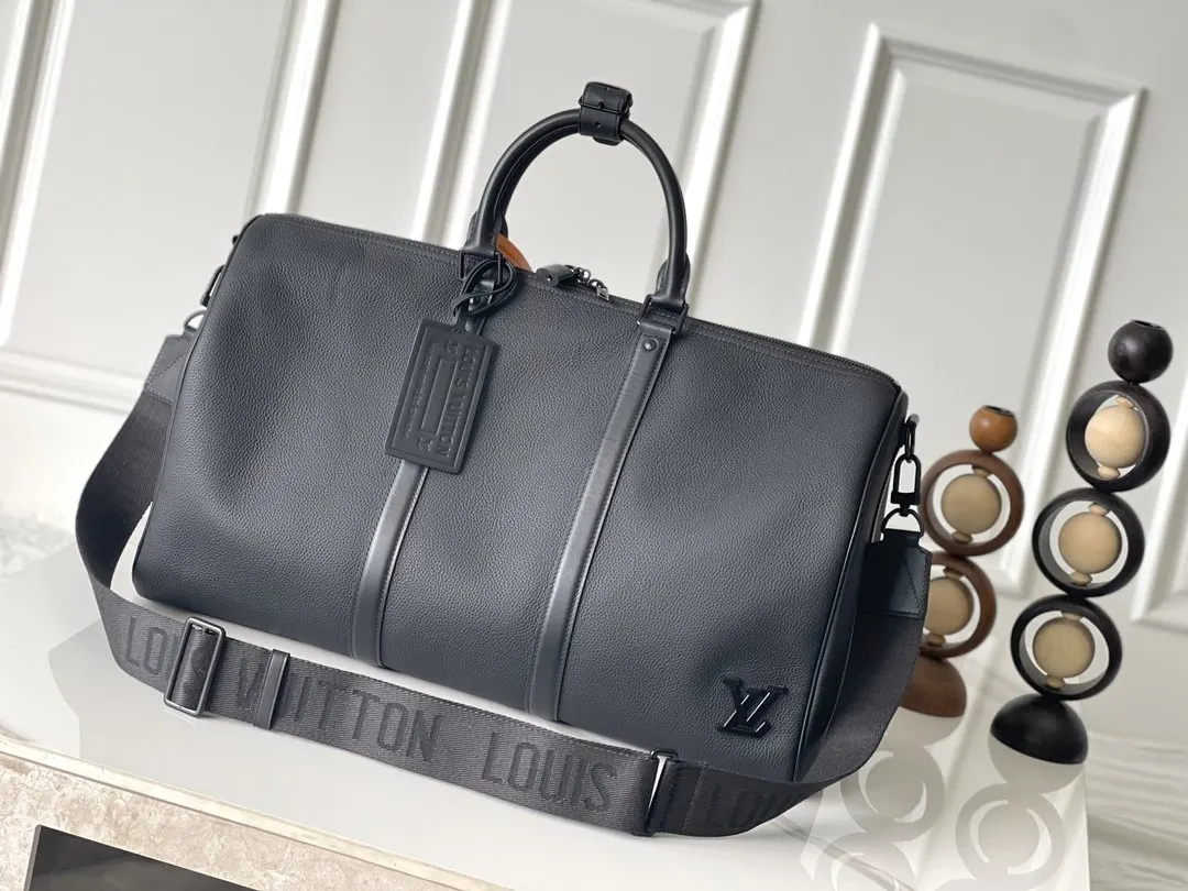 LV Keepall 黑色 牛皮 旅行袋 大容量旅行款