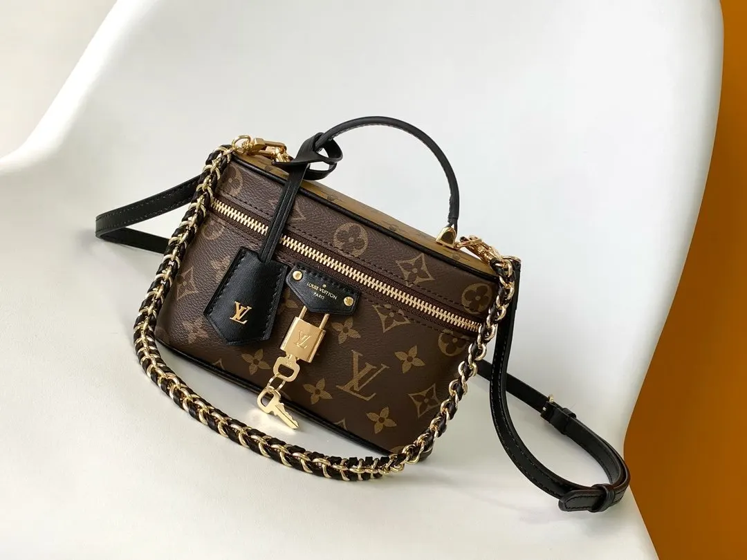 LV 老花 帆布 鏈條包 精致鏈條款