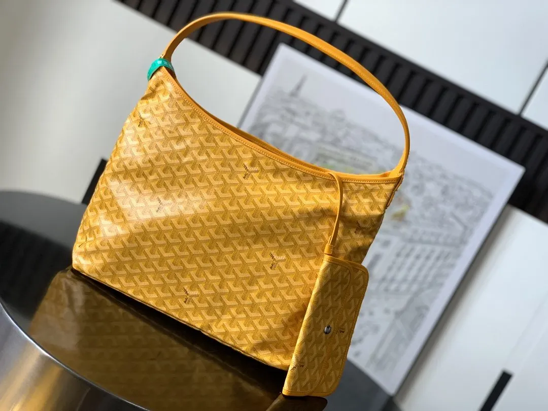 Goyard Hobo 黃色 腋下包 復古腋下背款