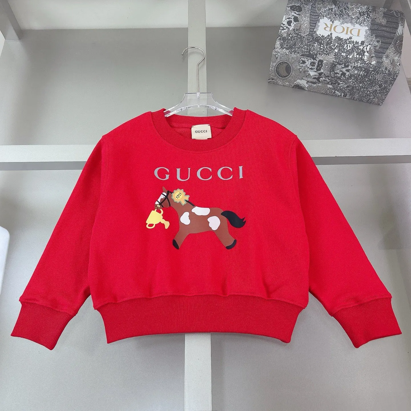 Gucci Logo印花圓領衛衣