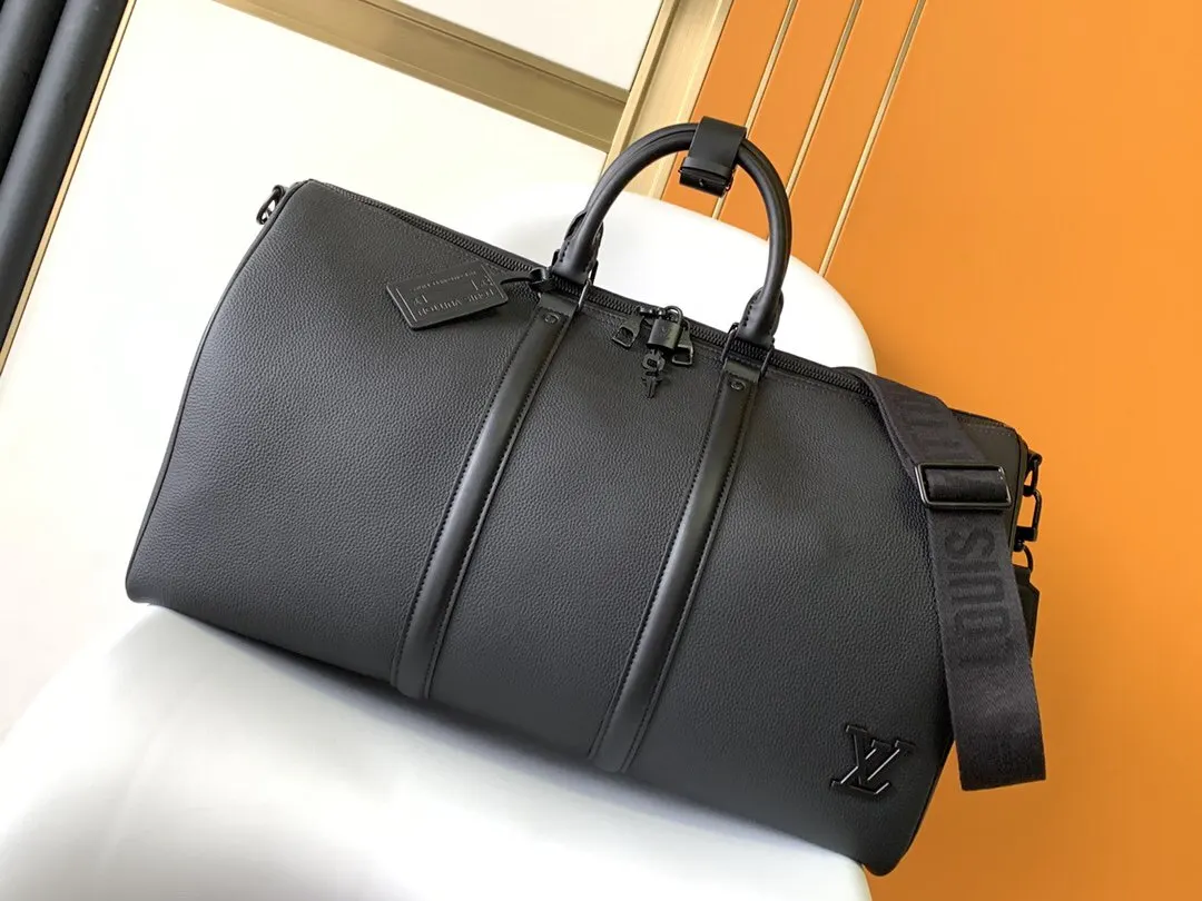 LV Keepall 黑色 牛皮 旅行袋 大容量旅行款