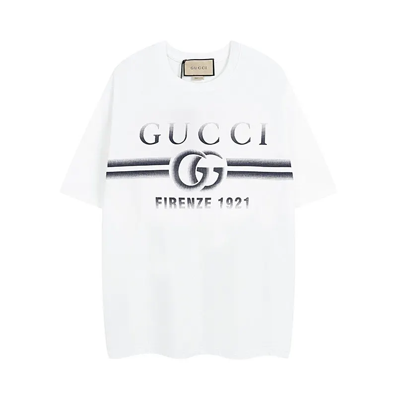 Gucci Double G Embroidery Short Sleeve T-Shirt 12