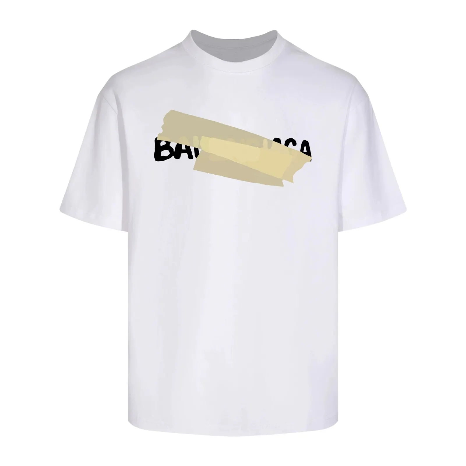 Balenciaga Black Short Sleeve T-Shirt Loose Casual