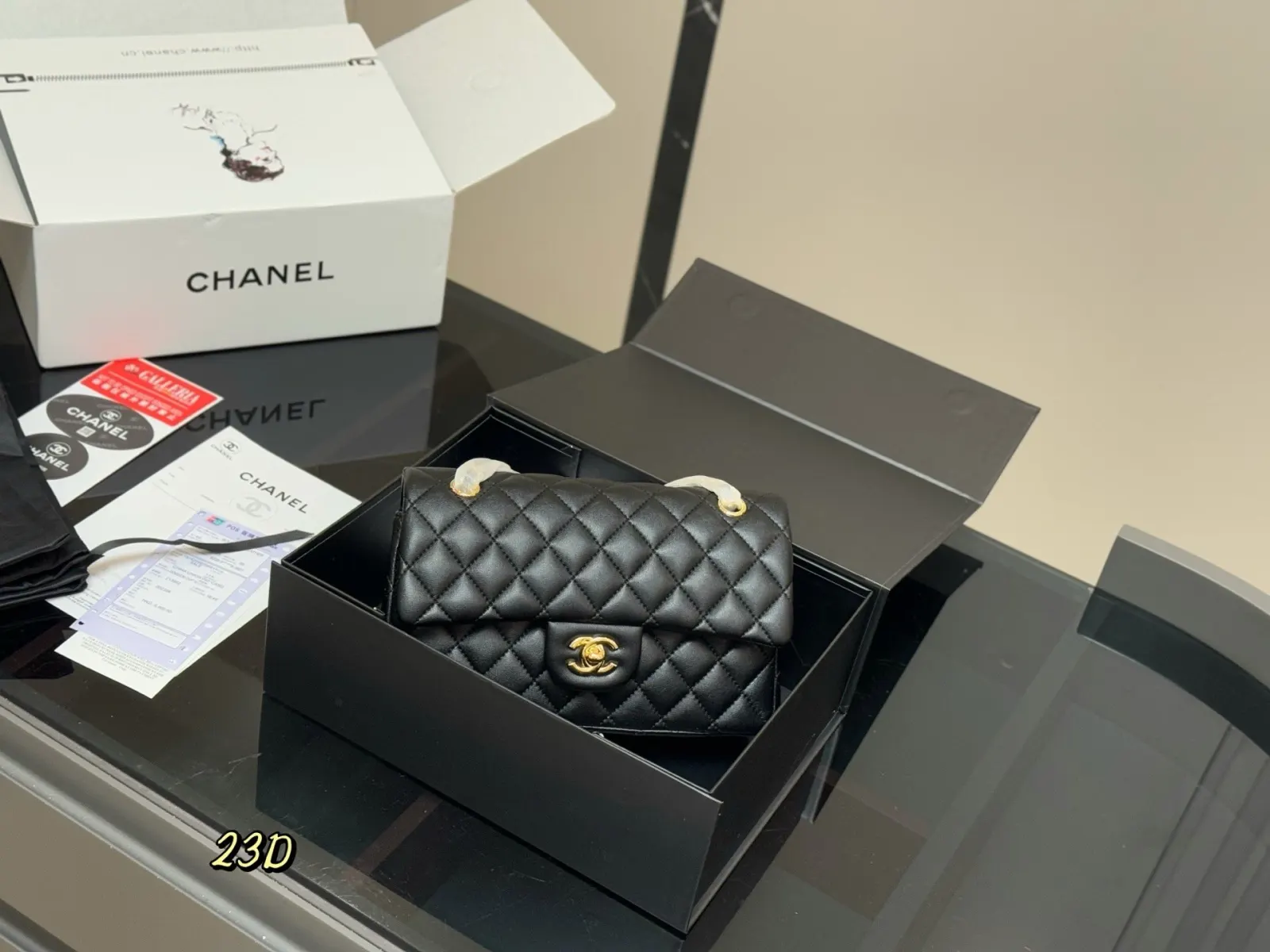 CHANEL 羊皮 cf我们一 斜挎包 轻便斜挎款