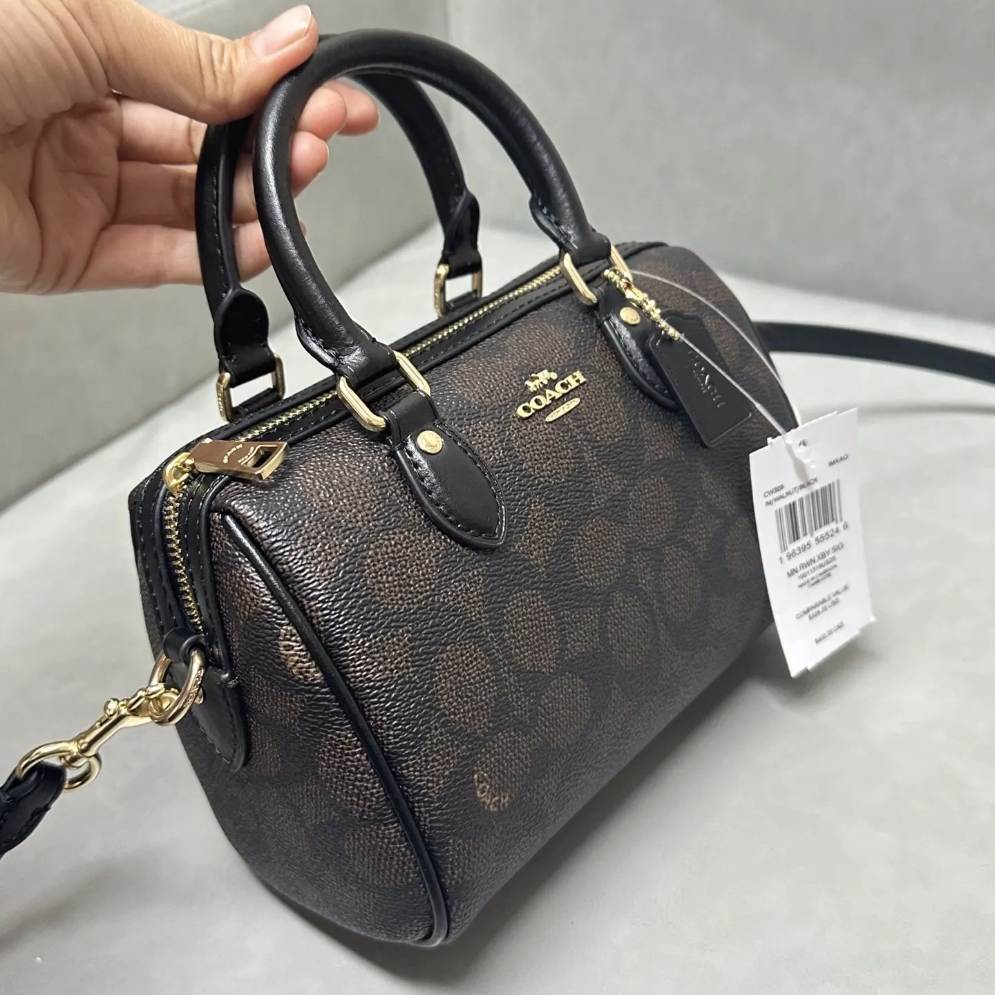 Coach 老花 MINI ROWAN 女士单肩斜挎手 斜挎包 轻便斜挎款