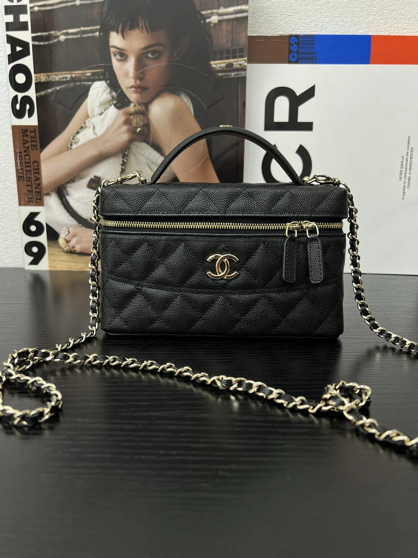 CHANEL 小牛皮19 Bag鏈條包 單肩斜挎