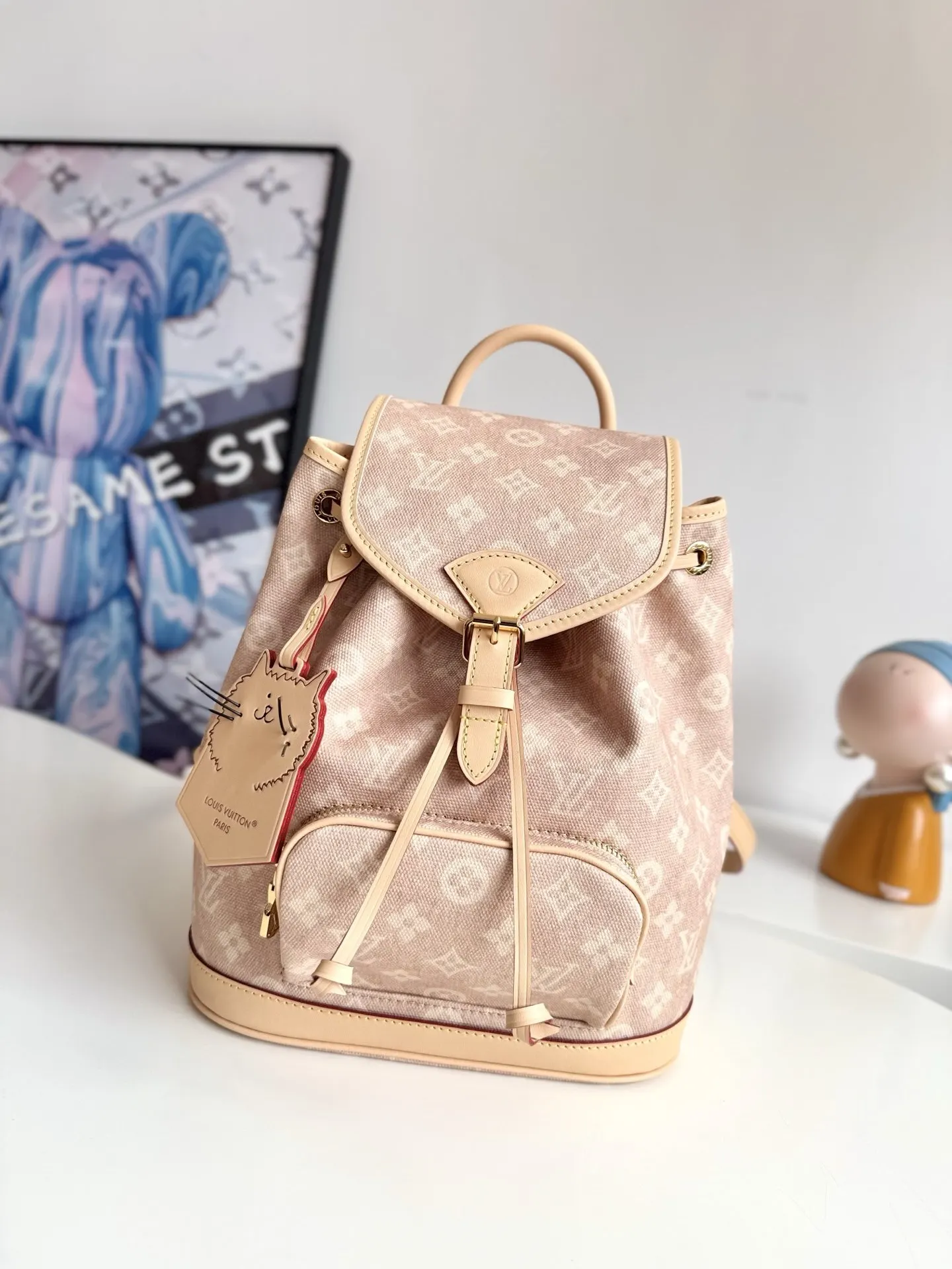 LV 帆布 『 动态 』 海外 独 双肩包 实用双肩款