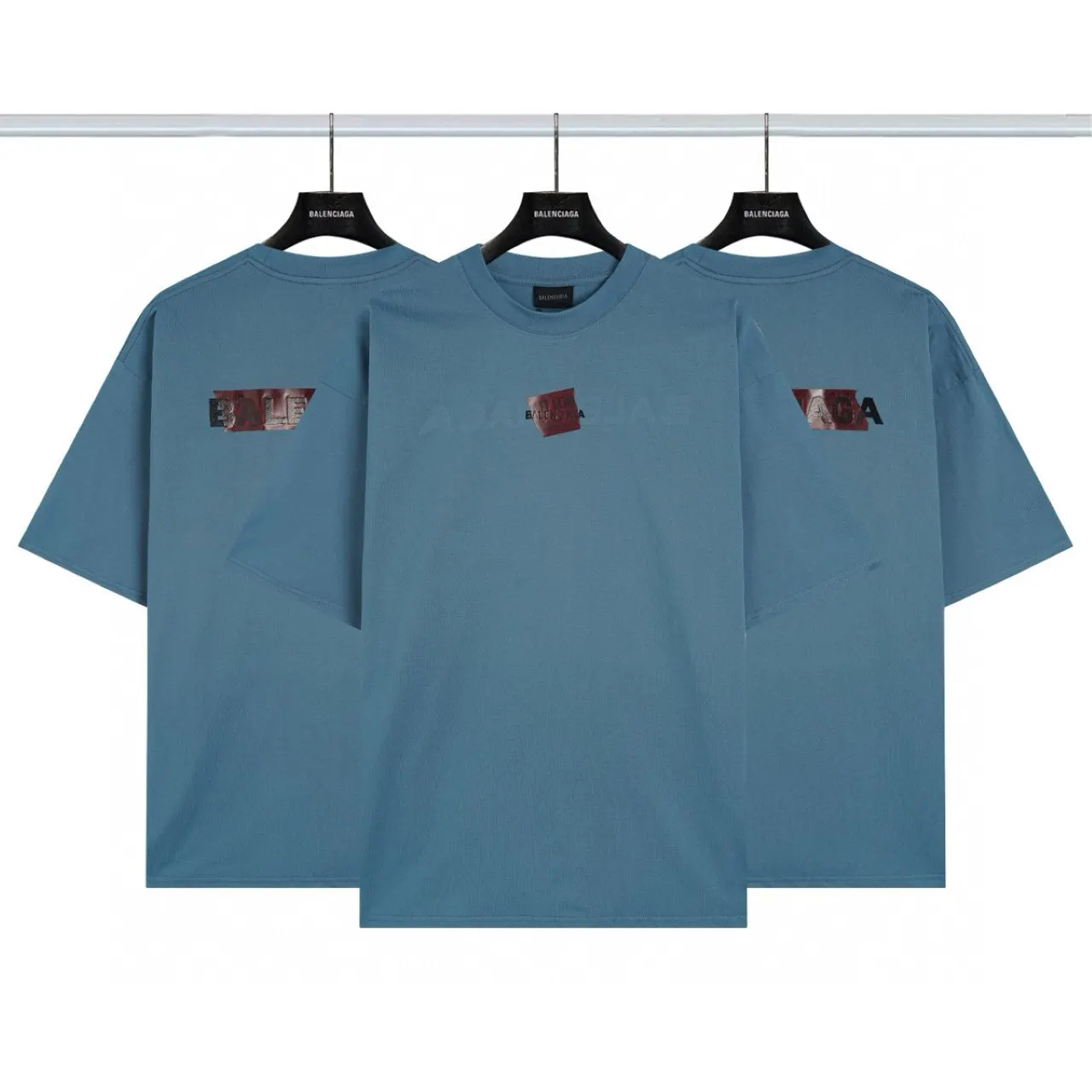 Balenciaga Embroidery Short Sleeve T-Shirt Street Casual Style