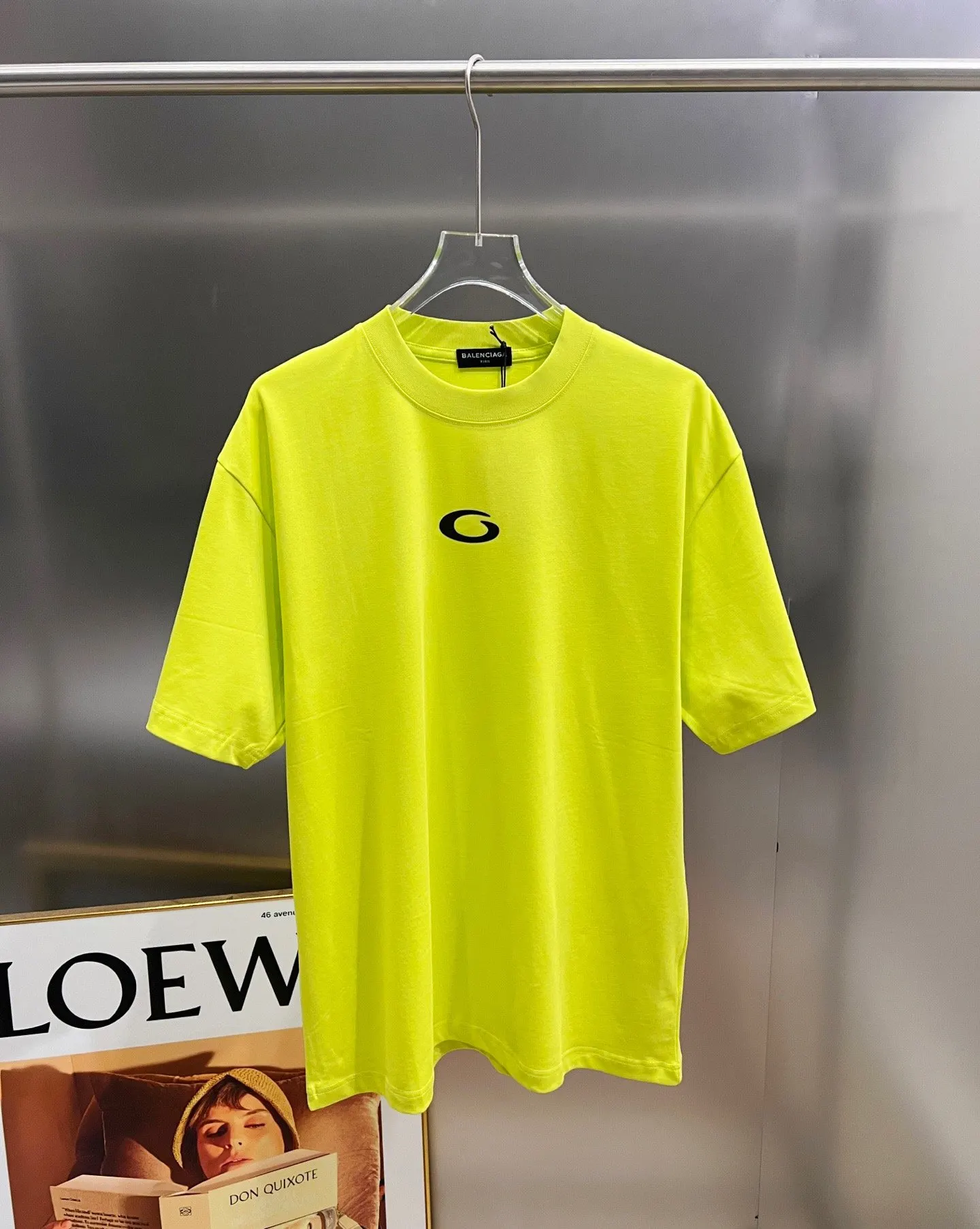 Balenciaga 黑色 純棉 Logo 短袖T恤 宽松休閒款