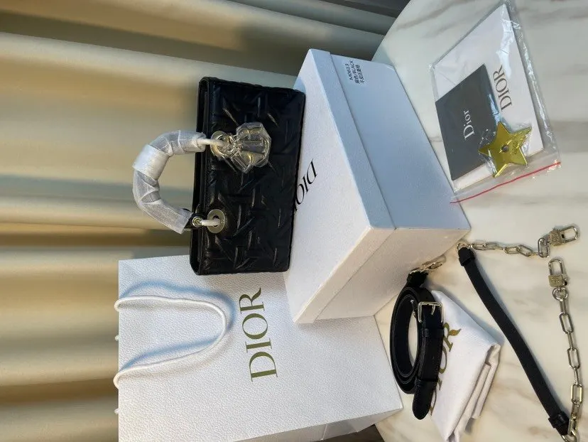 Dior Lady 黑色 金色 牛皮 鏈條包 精致鏈條款