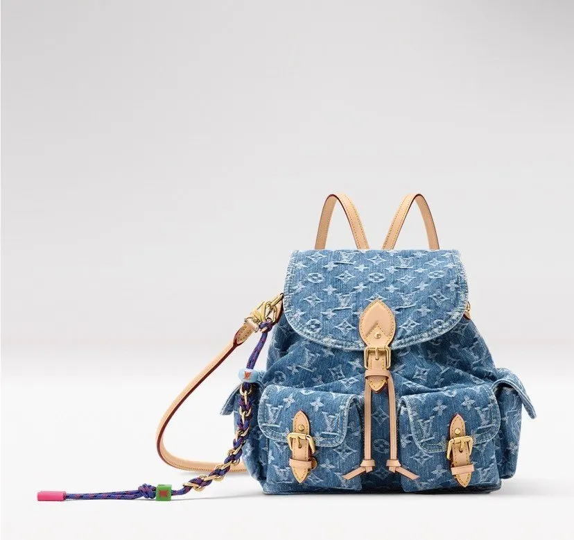 皮革 Denim Rendez Vous 雙肩包 实用雙肩款