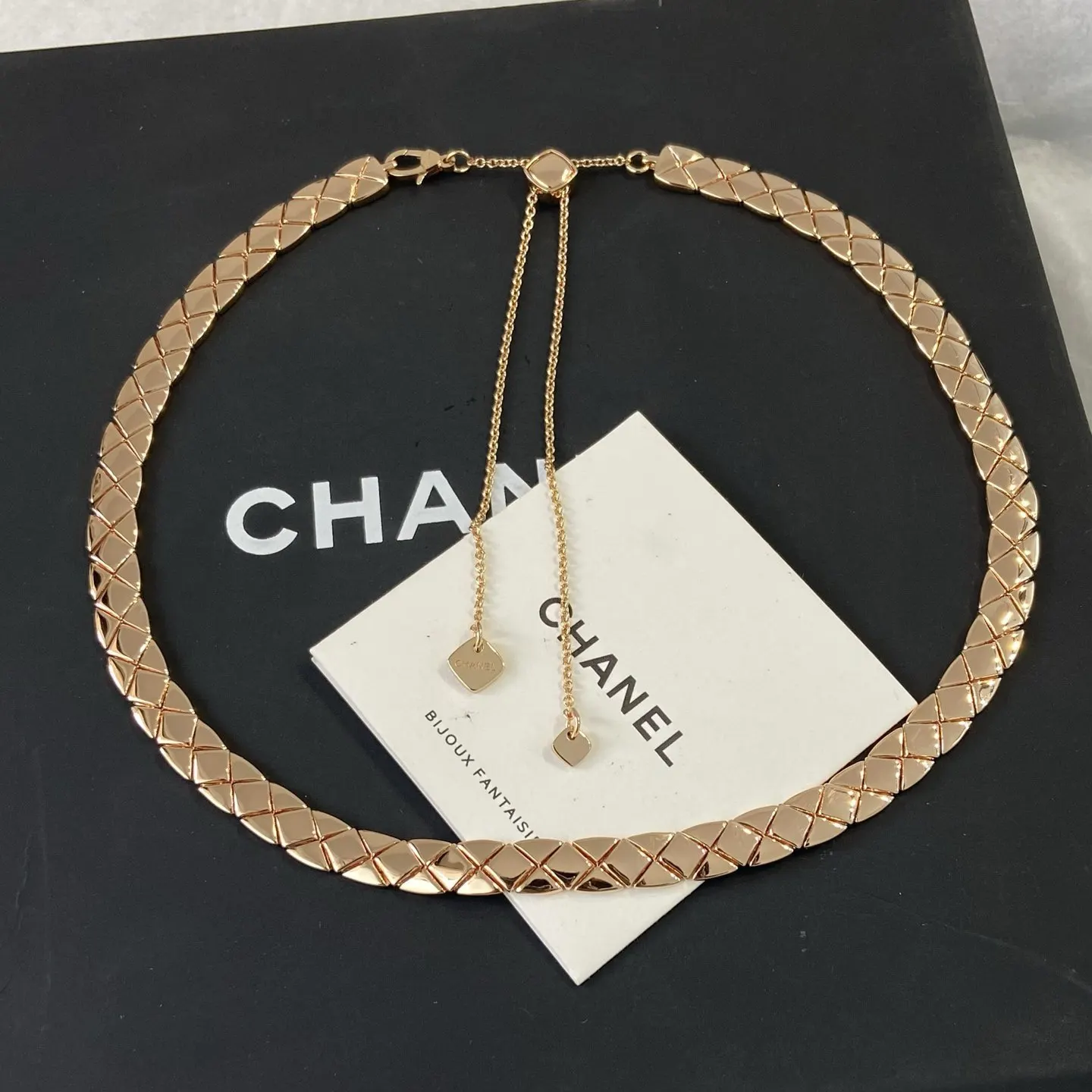 Chanel 金色 編織 項鏈
