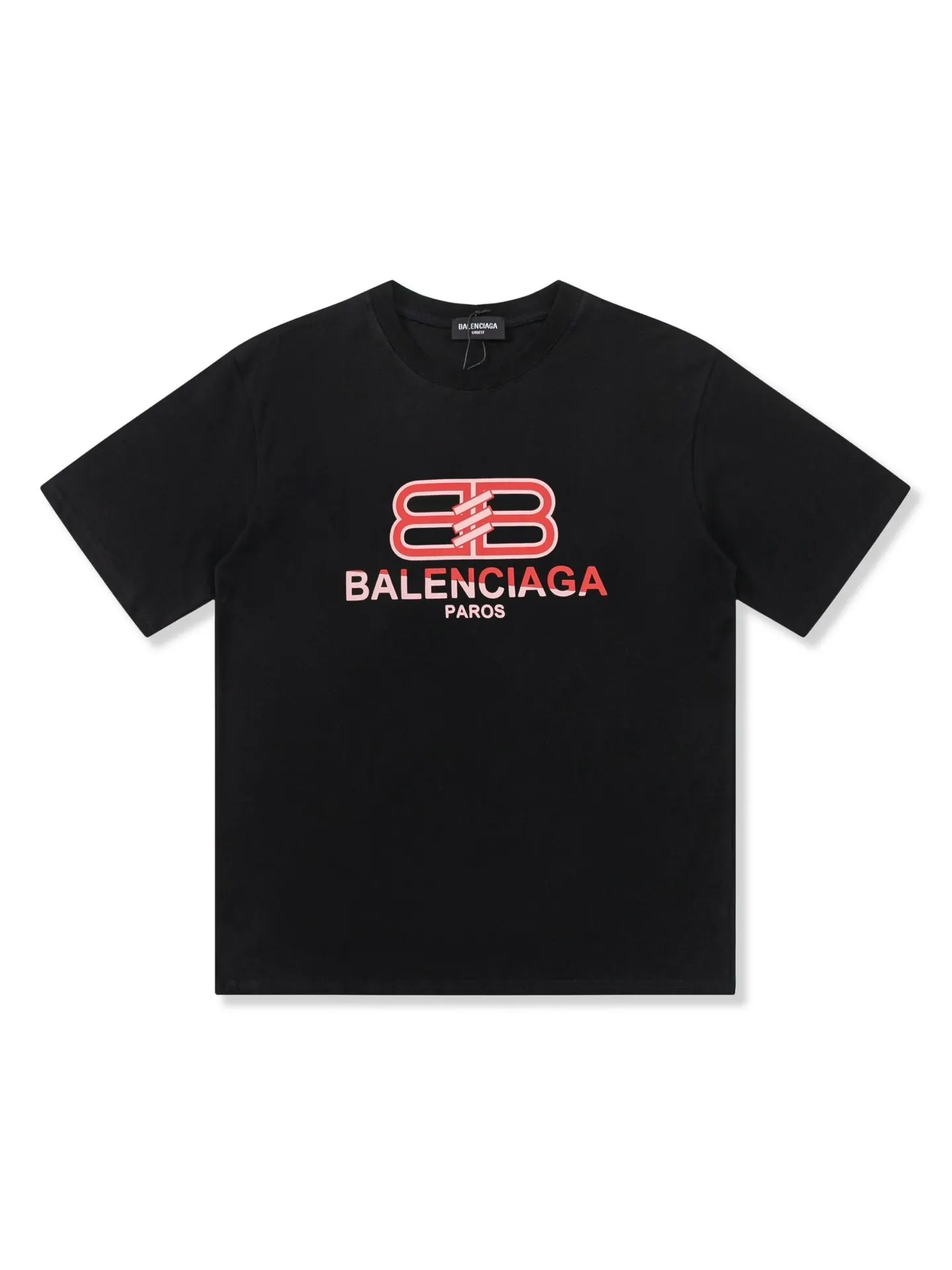 Balenciaga Black Short Sleeve T-Shirt Loose Casual