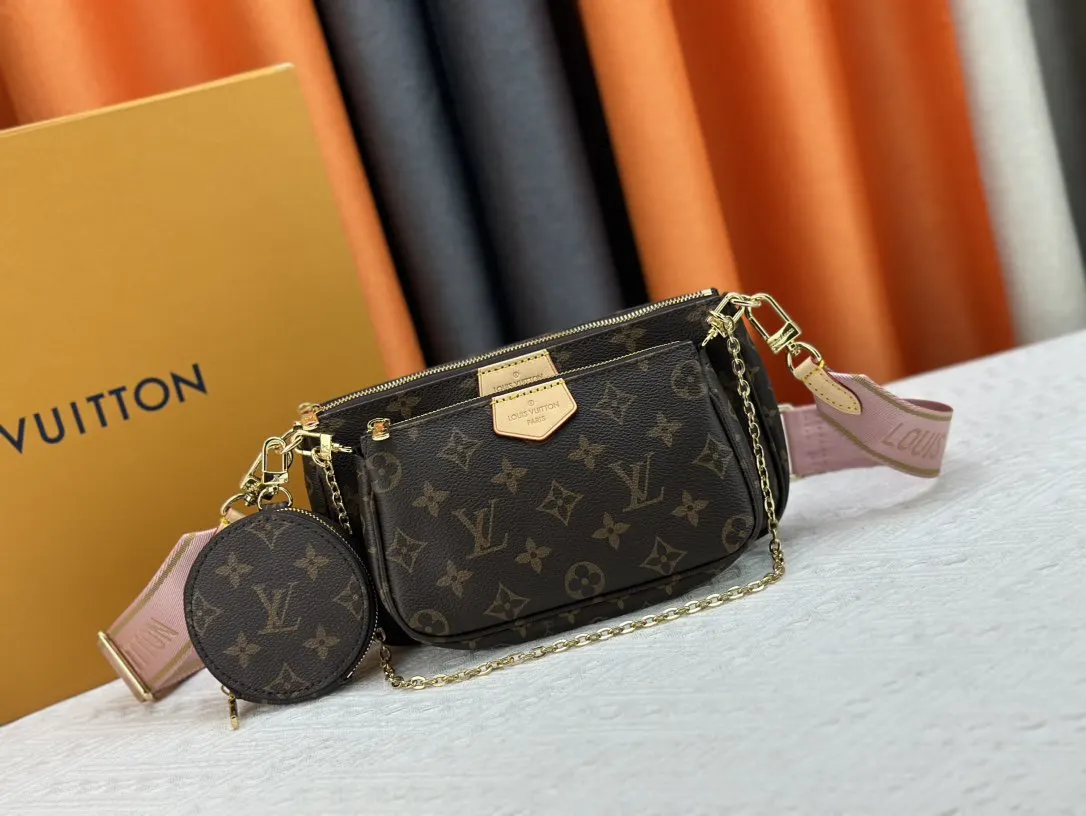 LV 金色 牛皮 链条包 精致链条款