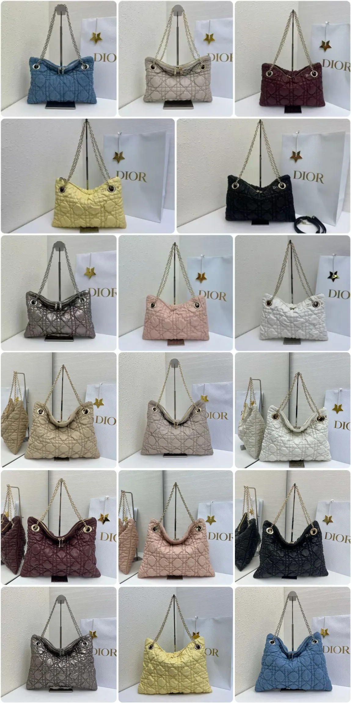 Dior Cannage Quilted Tote 藤格绗缝手 托特包 大容量托特款