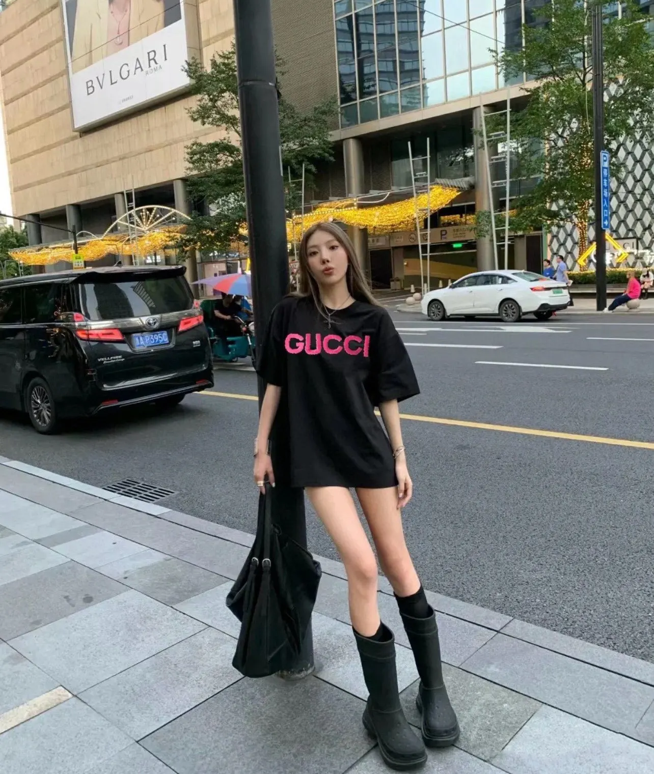 Gucci 雙G刺繡短袖T恤