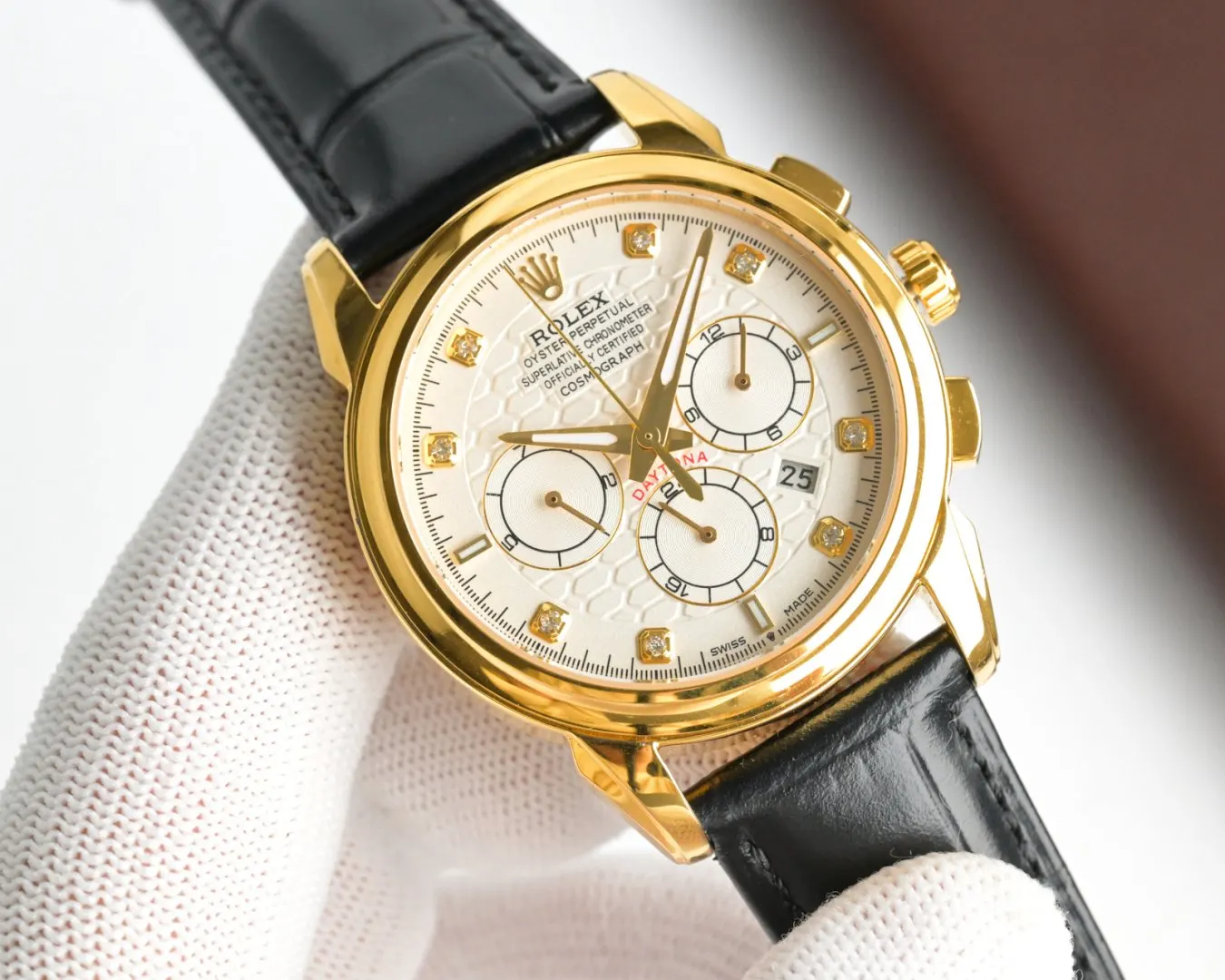 Rolex 小牛皮 搭 意大利进口小牛皮 手表 经典腕表款