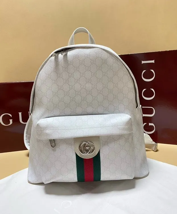 Gucci 白色 Ophidia雙肩包 尺寸 实用雙肩款