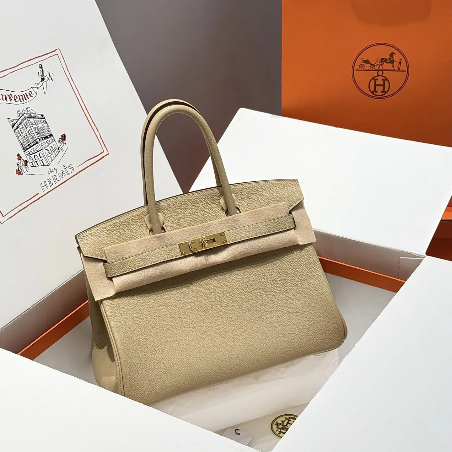 Hermes Birkin Togo牛皮 手提包 30cm 經典款