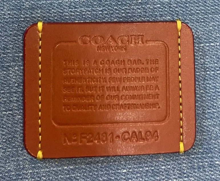 Coach 丹宁 square 喜欢丹宁的宝宝有福了 斜背包 輕便斜挎款