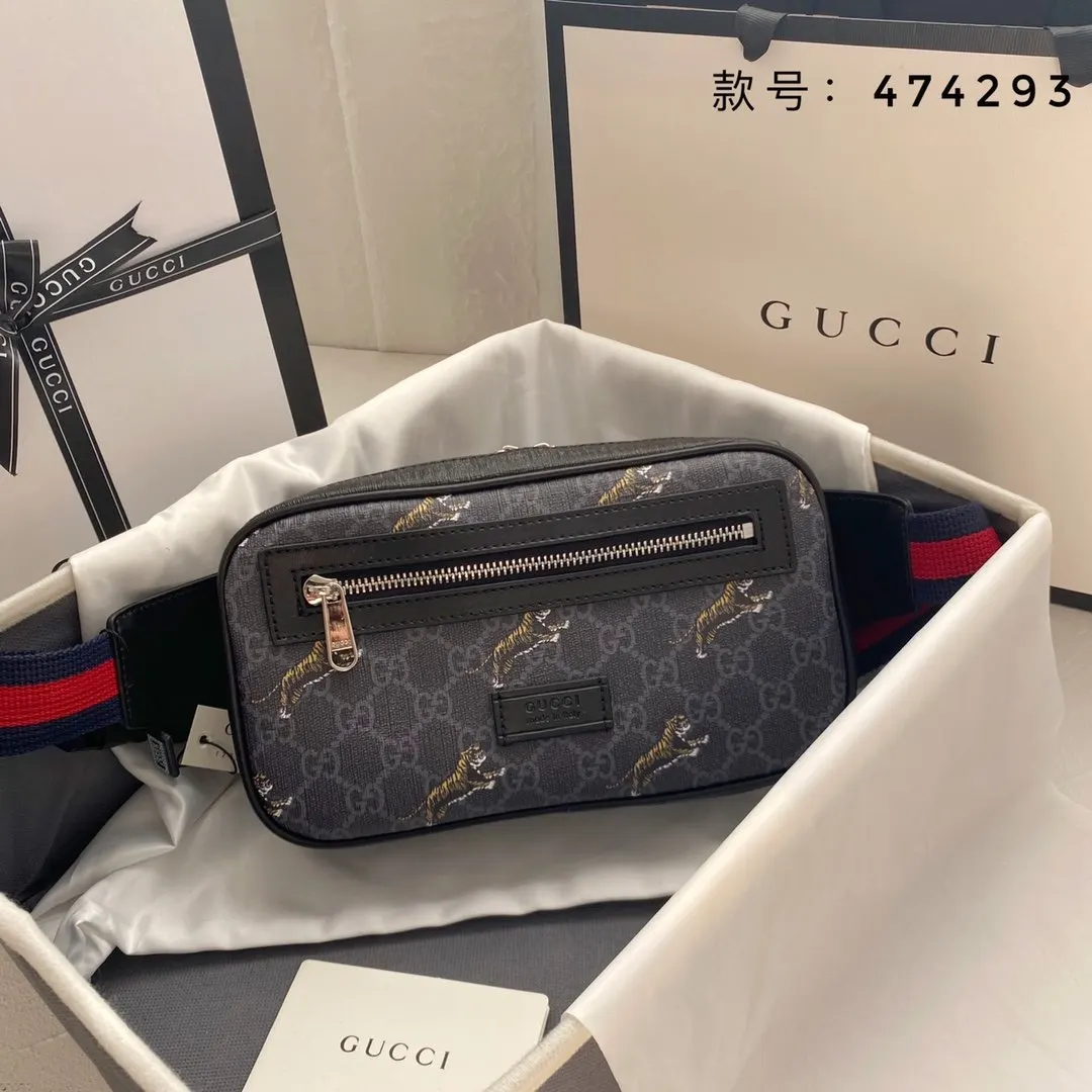 Gucci 牛皮 腰包 休閒腰包款