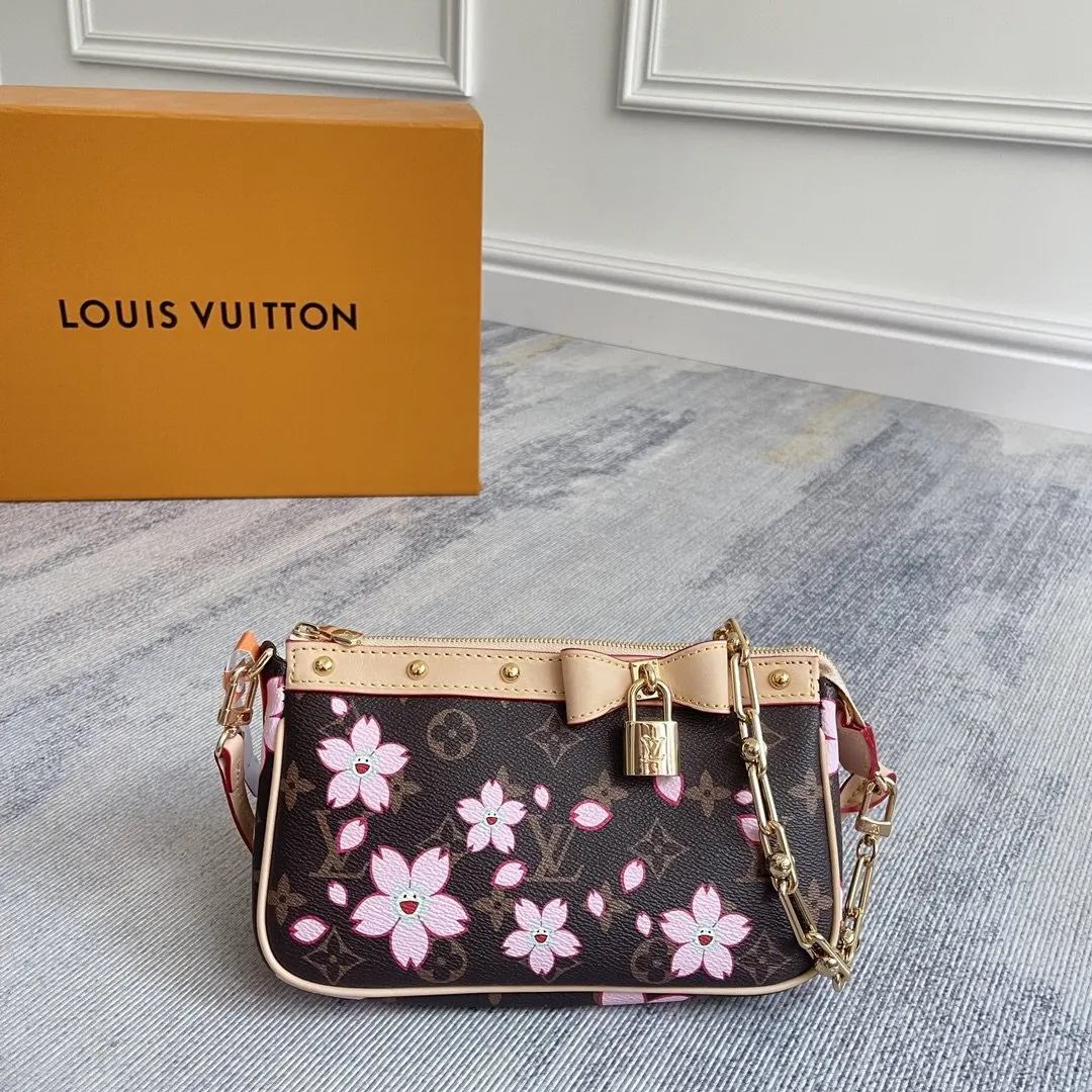 LV 牛皮 链条包 精致链条款